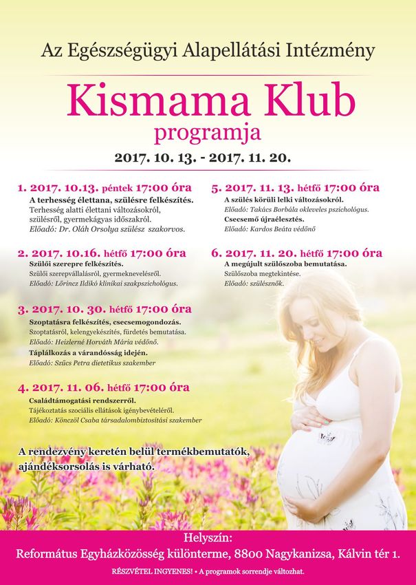 Kiemelő fotó - Kismama Klub program: Október - November