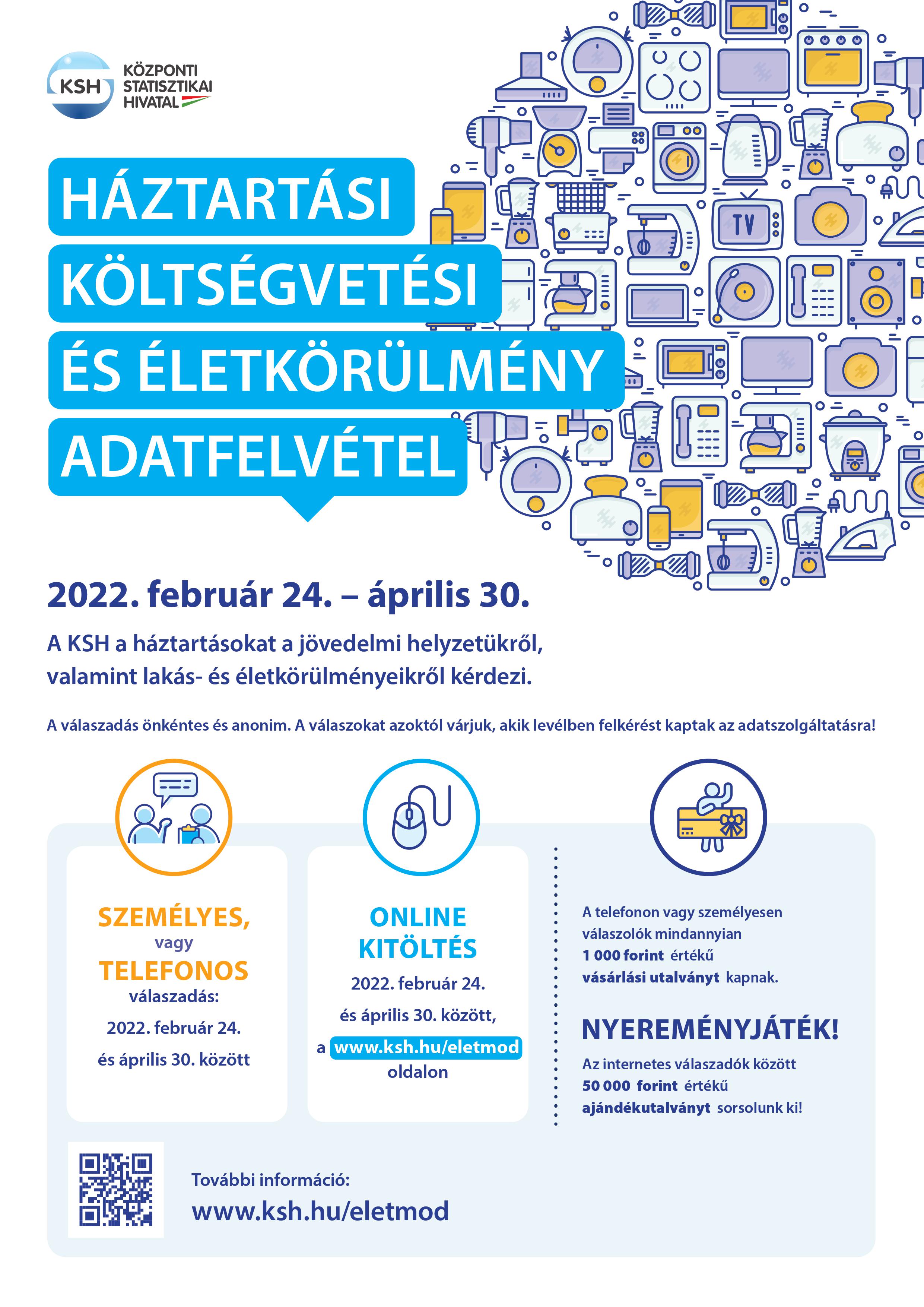 Kiemelő fotó - Háztartási költségvetési és életkörülmény adatfelvétel