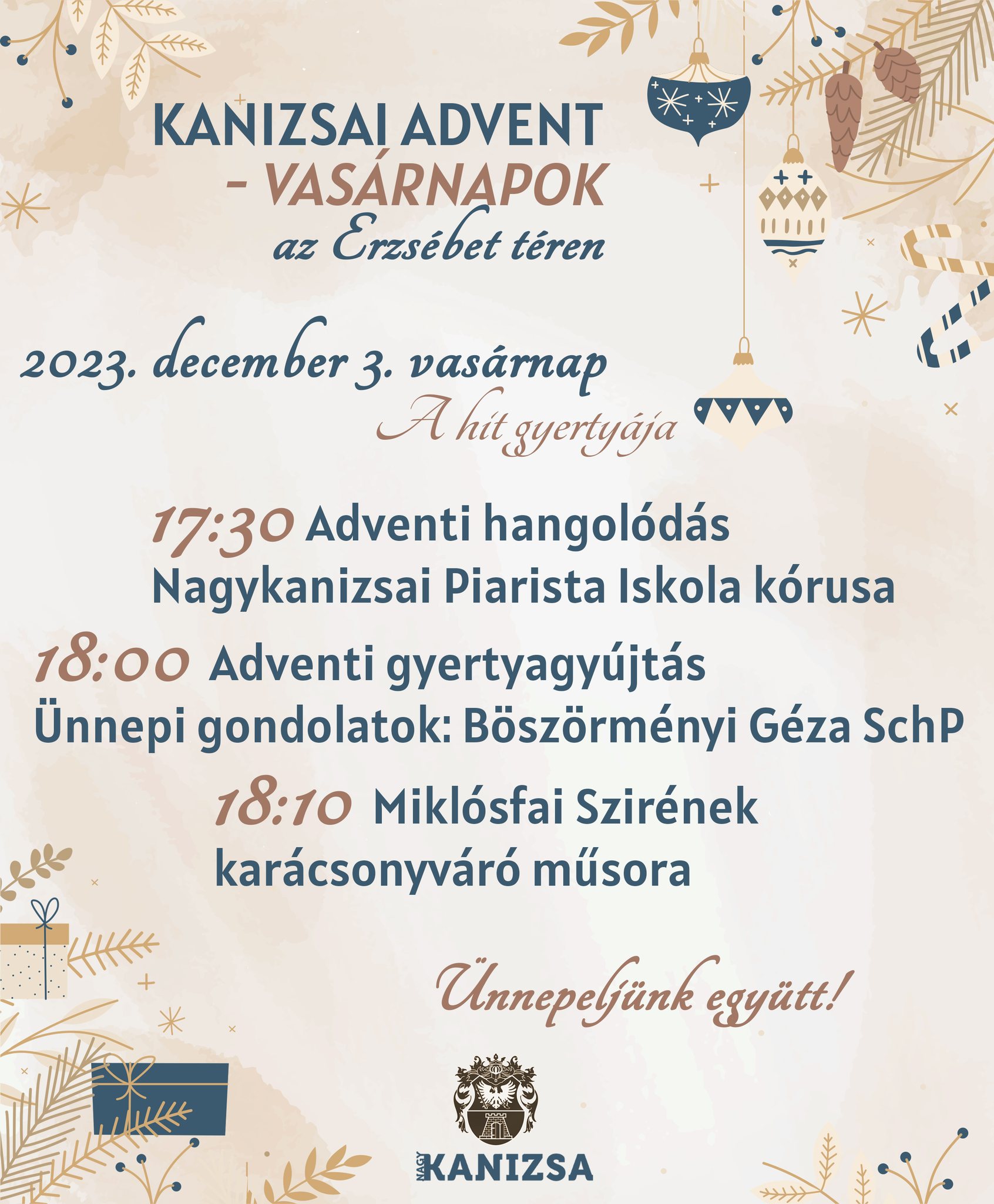 Kiemelő fotó - Adventi gyertyagyújtás - a hit gyertyája