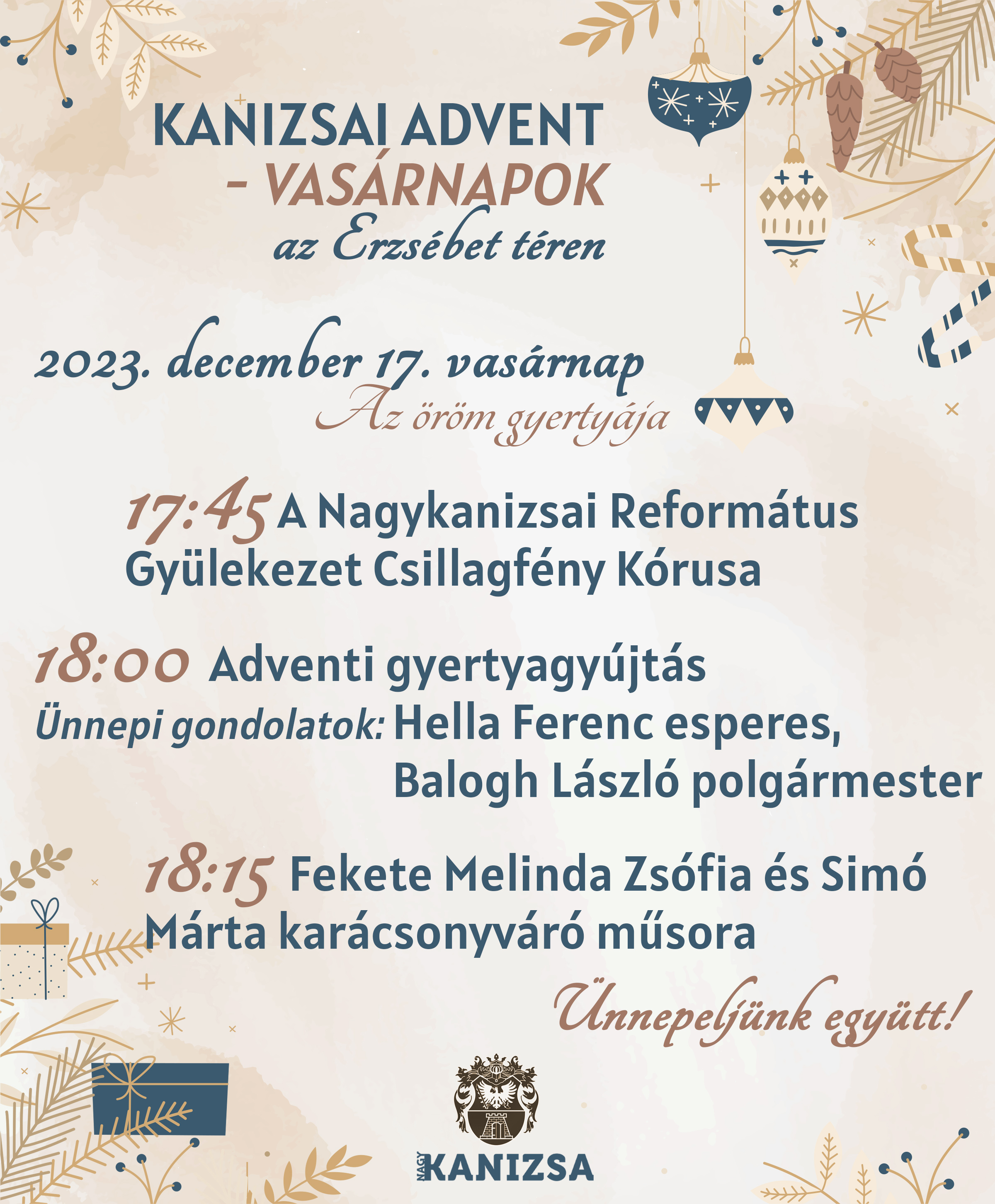 Kiemelő fotó - Adventi gyertyagyújtás - az öröm gyertyája
