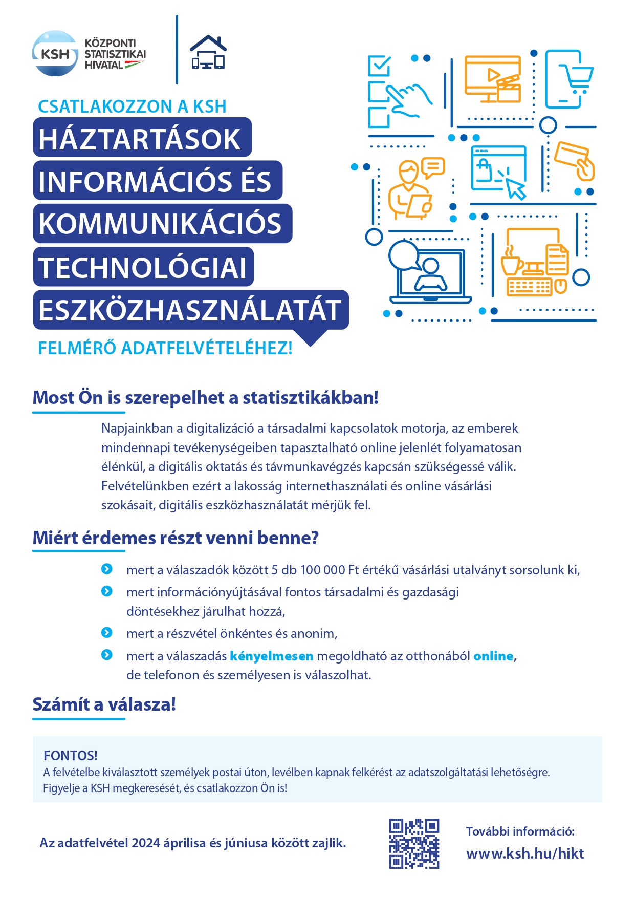 Kiemelő fotó - Háztartások információs és kommunikációs technológiai eszközhasználata - felmérés