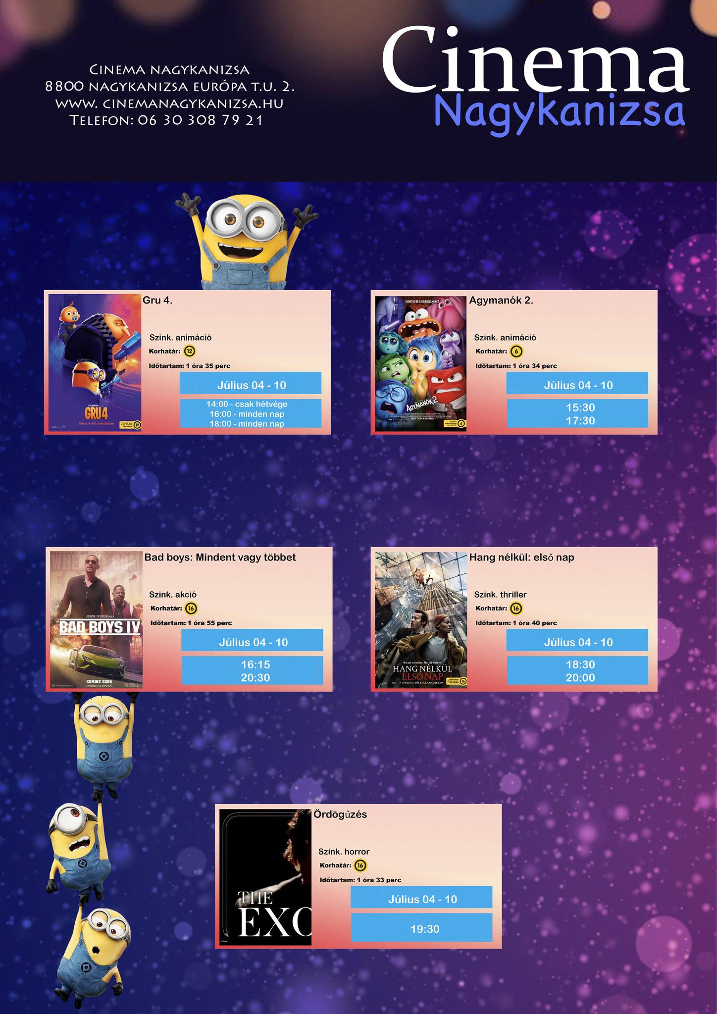 Kiemelő fotó - Cinema Nagykanizsa mûsora (07.04.-07.10.)