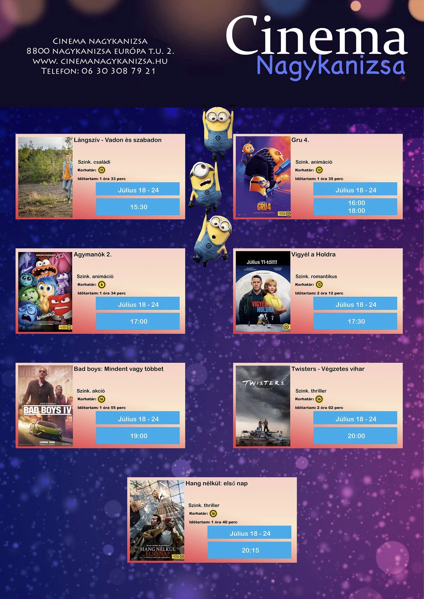Kiemelő fotó - Cinema Nagykanizsa mûsora (07.18.-07.24.)