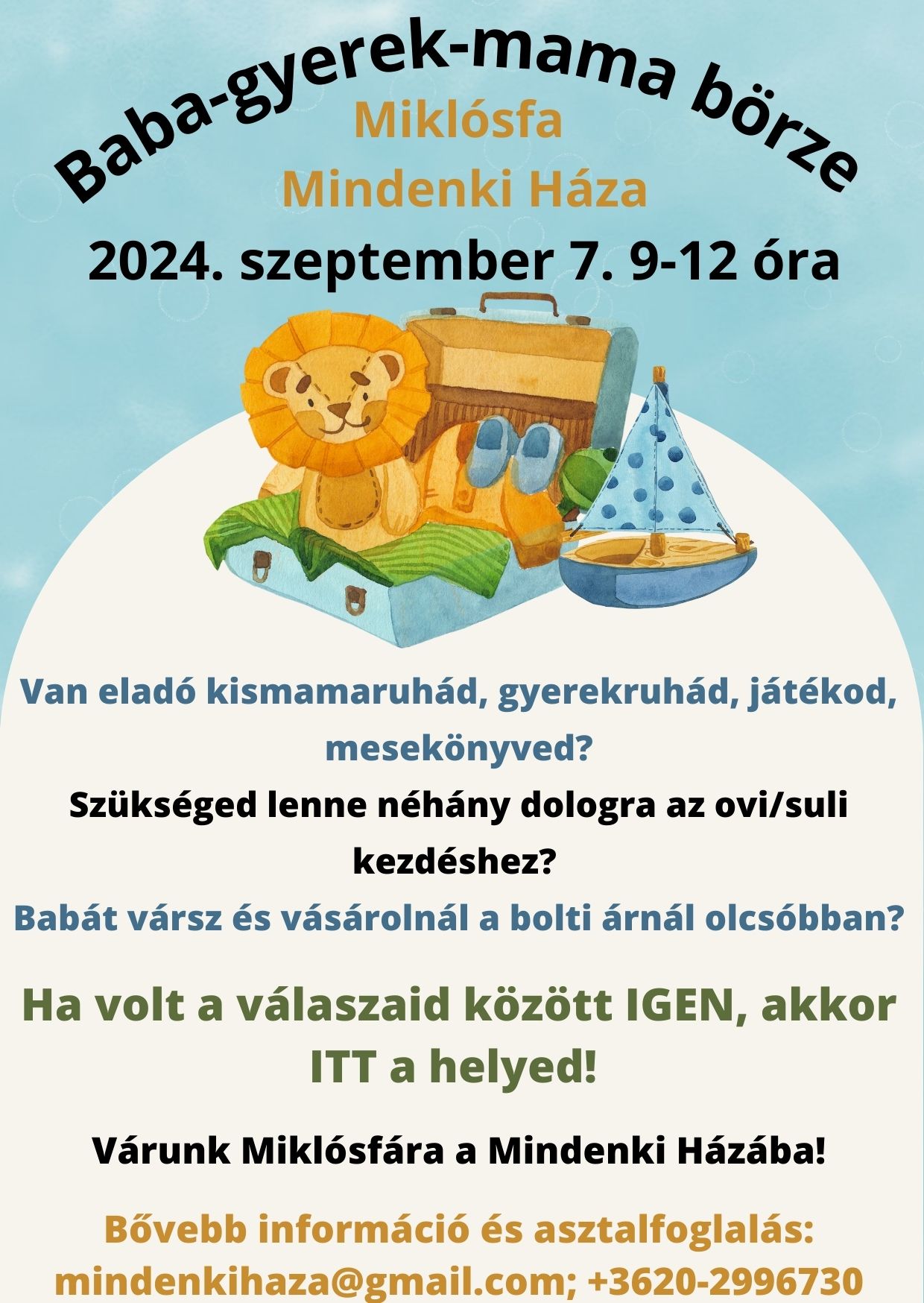 Kiemelő fotó - Baba-gyerek-mama börze (szeptember 7.)