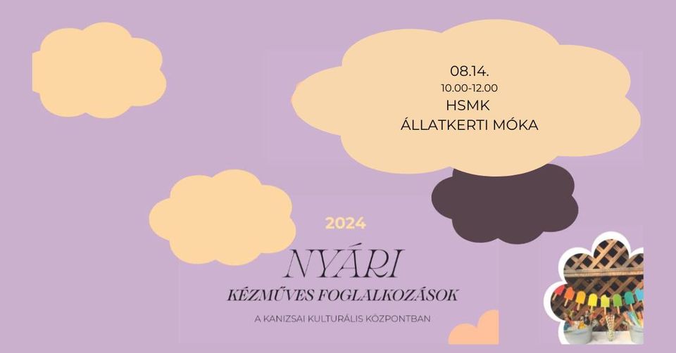 Kiemelő fotó - Nyári kézmûves foglalkozás (08.14.)
