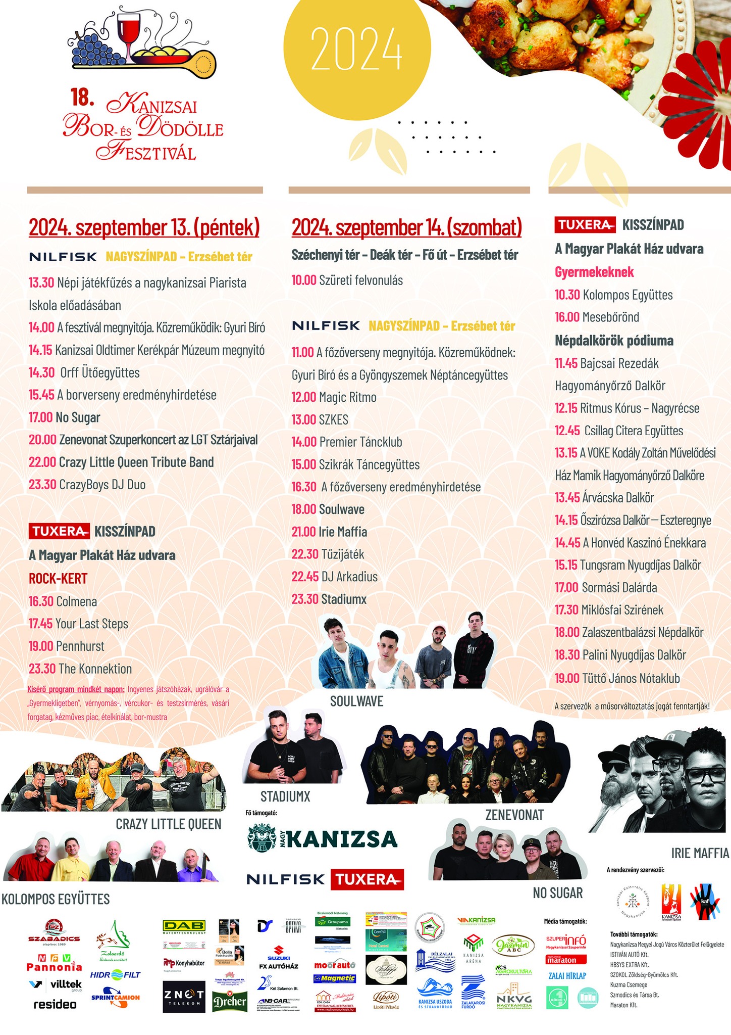 Kiemelő fotó - 18. Kanizsai Bor- és Dödölle Fesztivál (szeptember 13-14.)