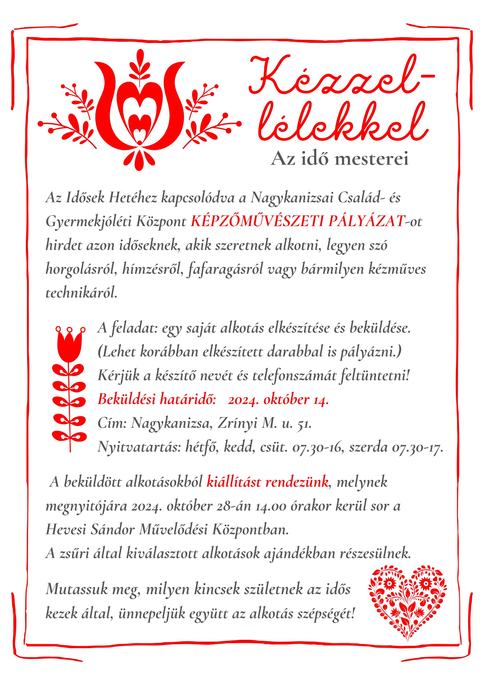 Kiemelő fotó - Kézzel-lélekkel - Az idõsek mesterei (pályázati felhívás)