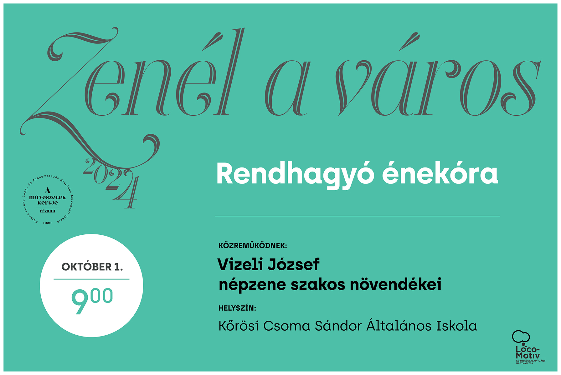 Kiemelő fotó - Zenél a város - Rendhagyó énekóra (október 1.)