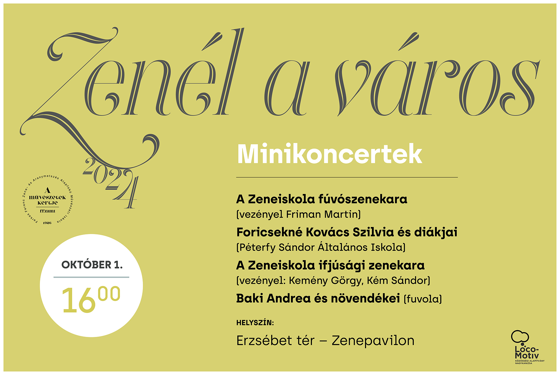 Kiemelő fotó - Zenél a város - Minikoncertek (október 1.)