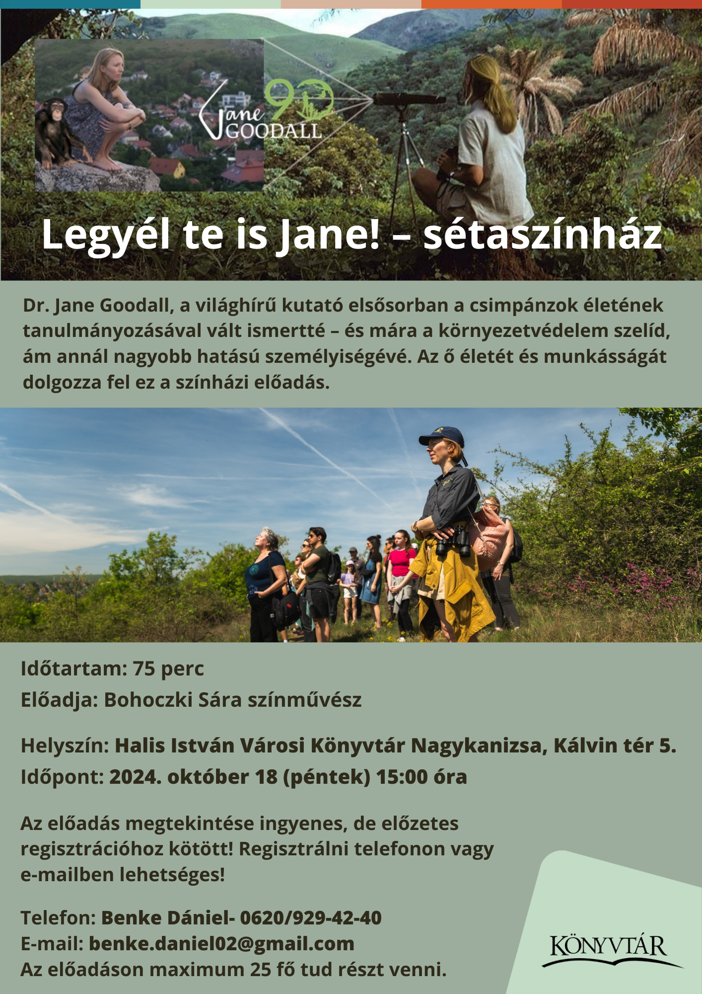 Kiemelő fotó - Legyen te is Jane! - sétaszínház