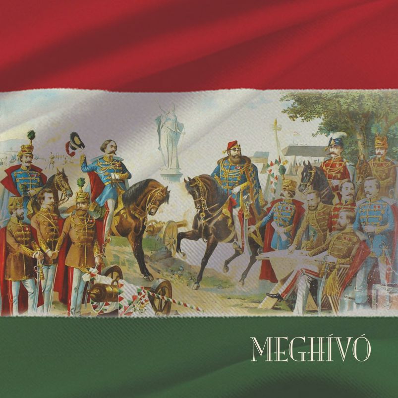 Kiemelő fotó - Meghívó - 1848/49. évi forradalom és szabadságharc hõsi halottainak tiszteletére rendezett városi megemlékezésre