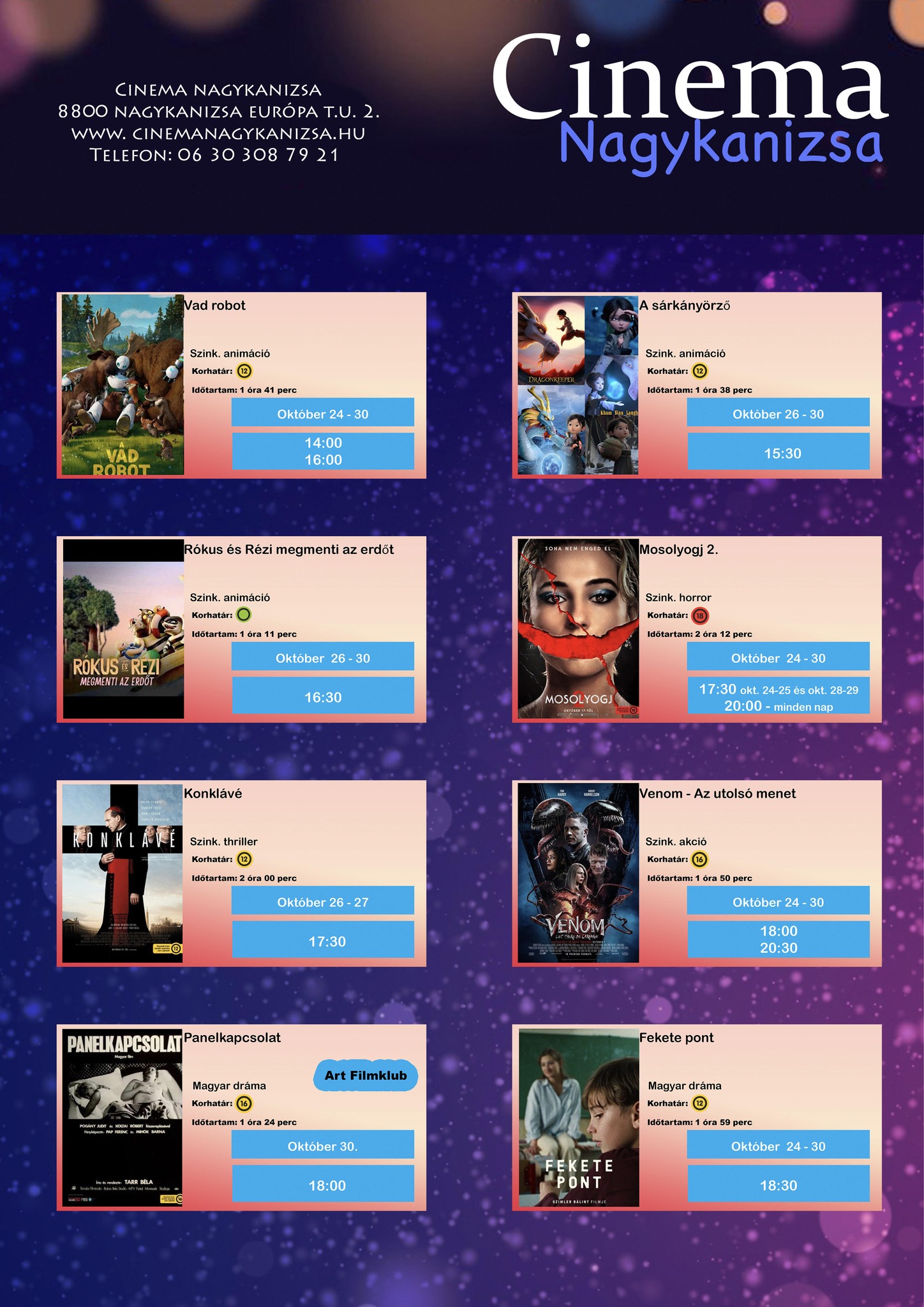 Kiemelő fotó - A Cinema Nagykanizsa mûsora (10.24.-10.30.)