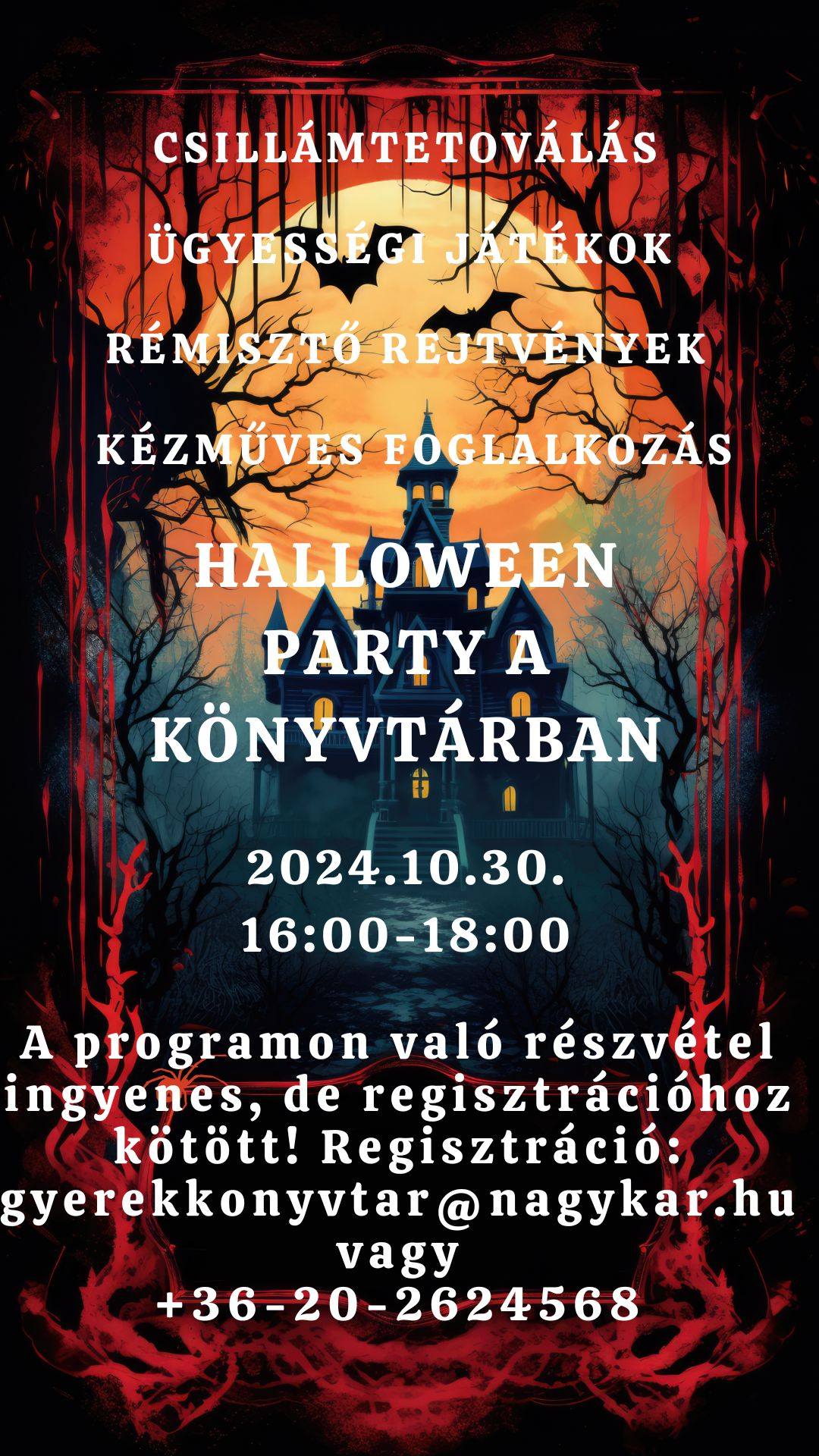 Kiemelő fotó - Halloween party a könyvtárban (október 30.)