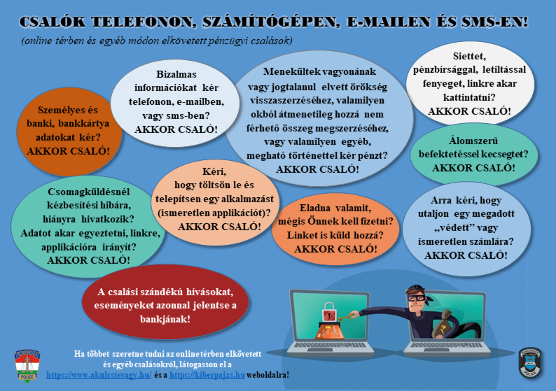 Kiemelő fotó - Csalók telefonon, számítógépen, e-mailen és sms-en!