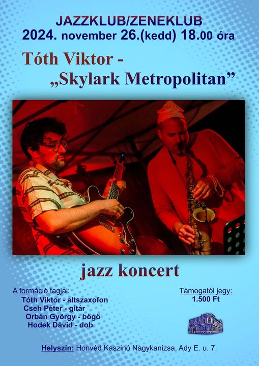 Kiemelő fotó - Jazzklub/Zeneklub (november 26.)