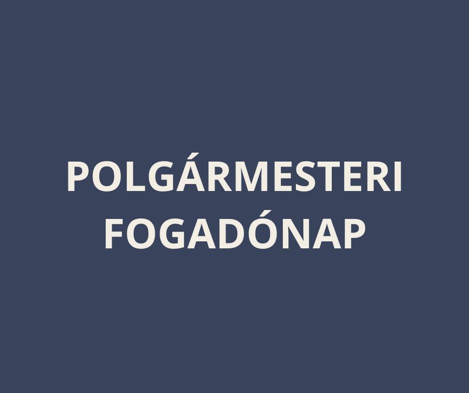 Kiemelő fotó - Polgármesteri fogadónap (december)