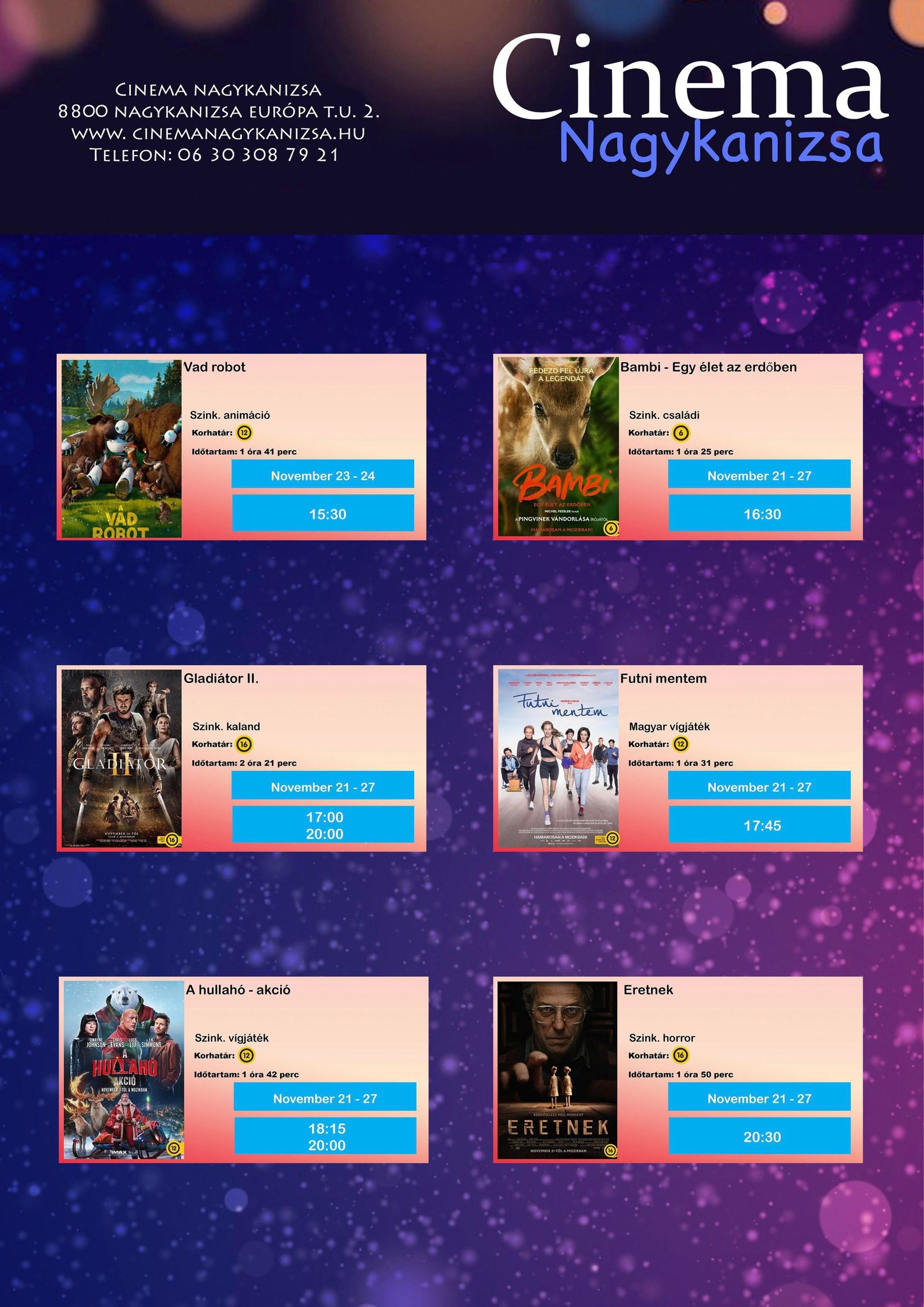 Kiemelő fotó - A Cinema Nagykanizsa mûsora (11.21.-11.27.)