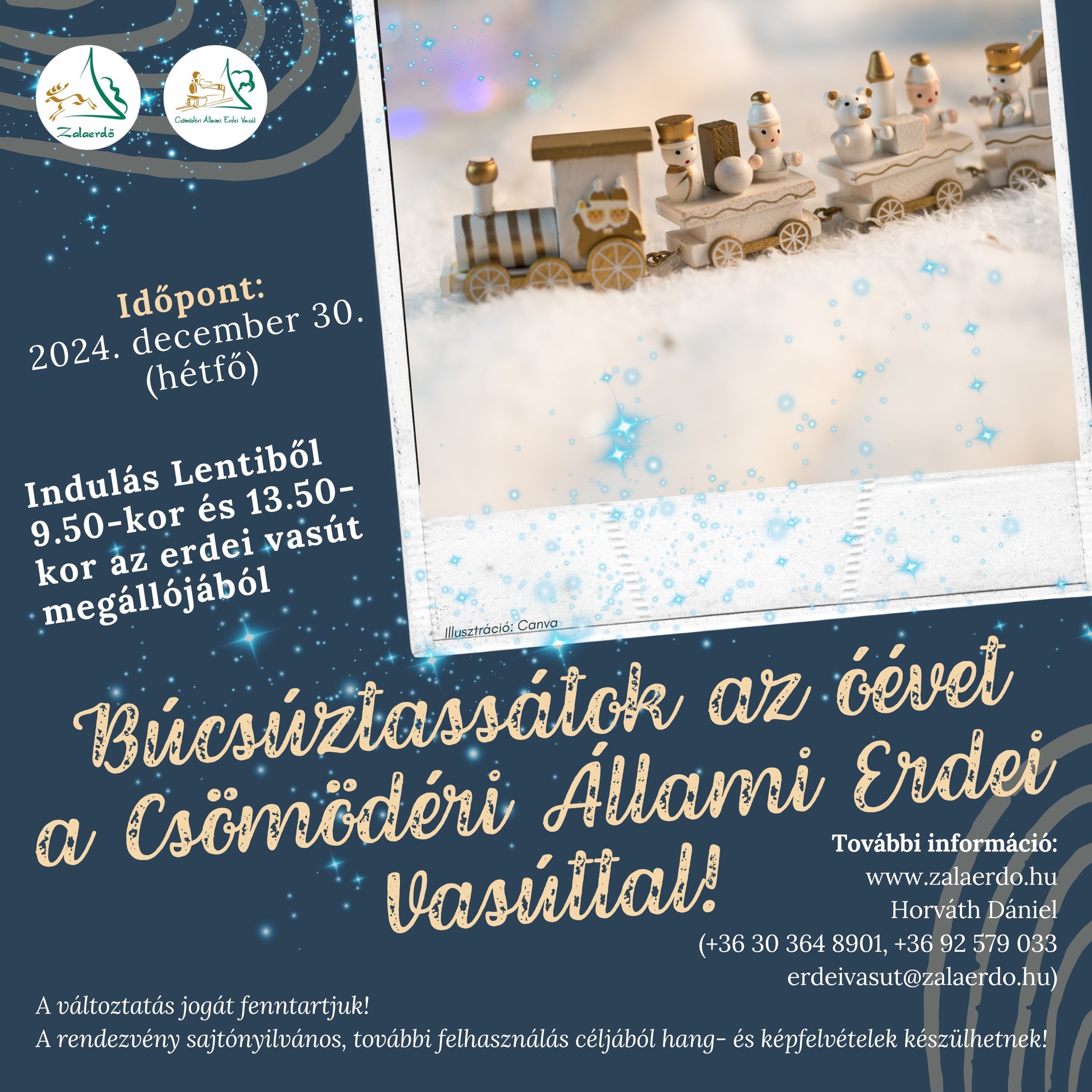 Kiemelő fotó - Óévbúcsúztató a Csömödéri Állami Erdei Vasúttal (december 30.)