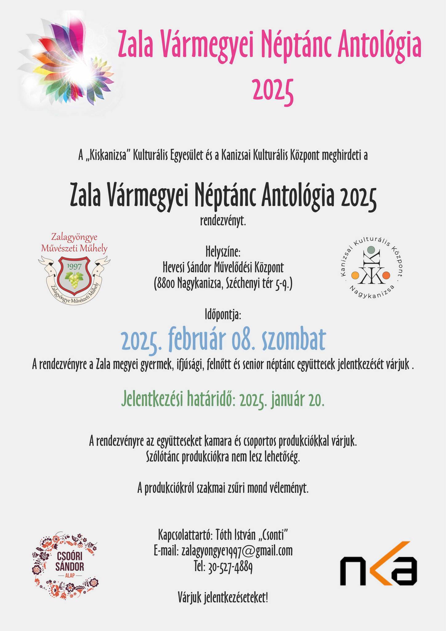 Kiemelő fotó - Zala Vármegyei Néptánc Antológia (február 8.)