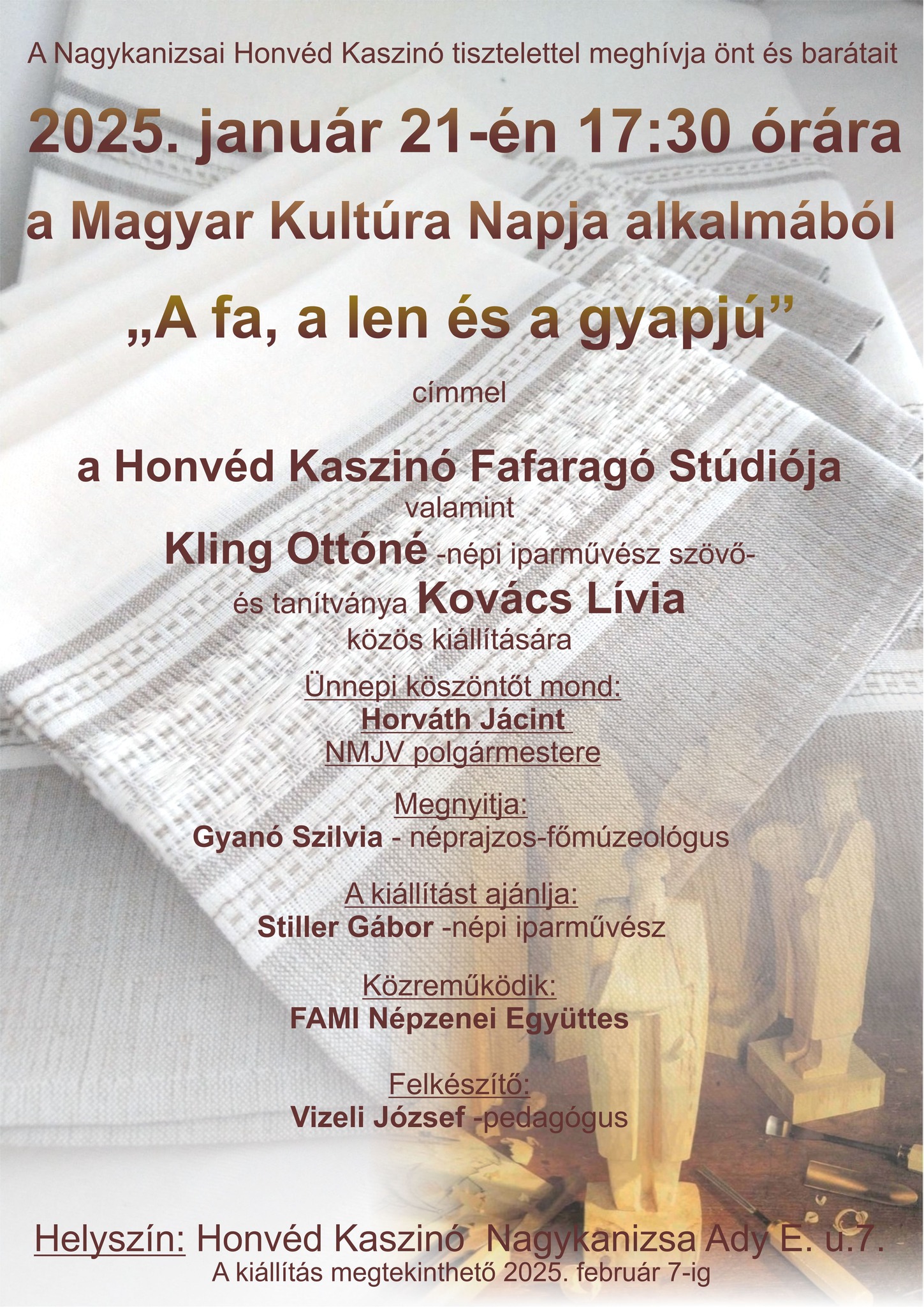 Kiemelő fotó - Kiállítás a Magyar Kultúra Napja alkalmából (január 21.)