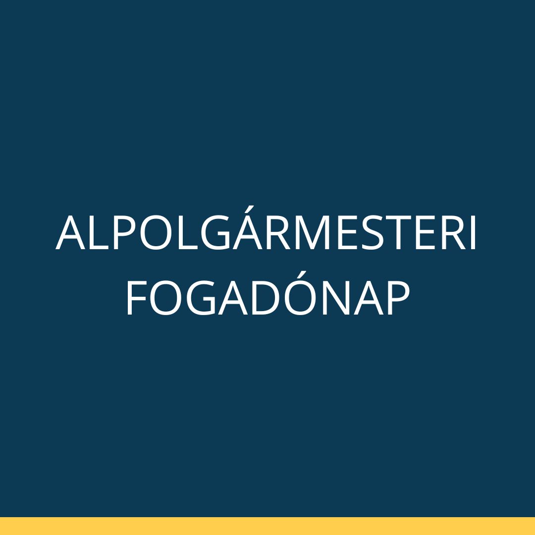 Kiemelő fotó - Alpolgármesteri fogadónap (dr. Fodor Csaba)