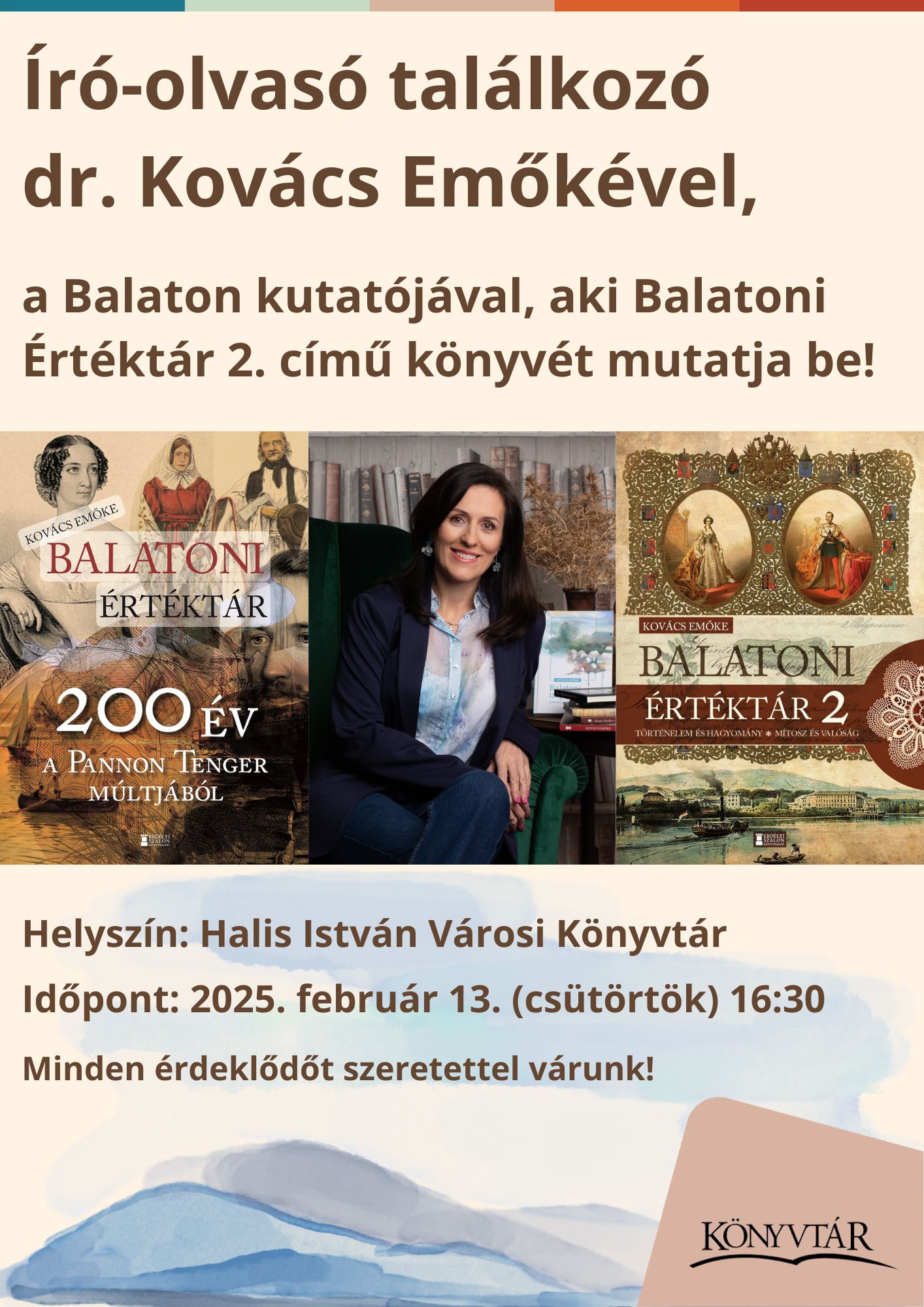 Kiemelő fotó - Író-olvasó találkozó dr. Kovács Emõkével (február 13.)