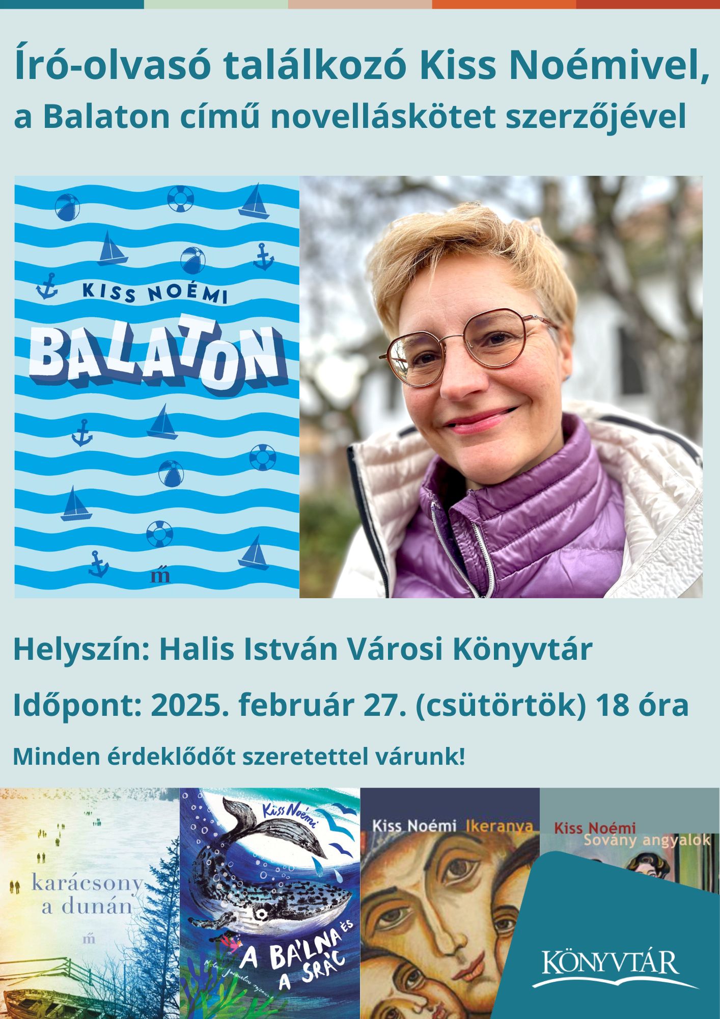 Kiemelő fotó - Író-olvasó találkozó Kiss Noémivel (február 27.)