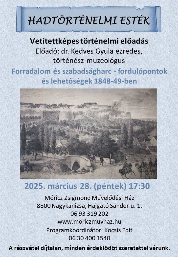 Kiemelő fotó - Hadtörténelmi esték (március 28.)