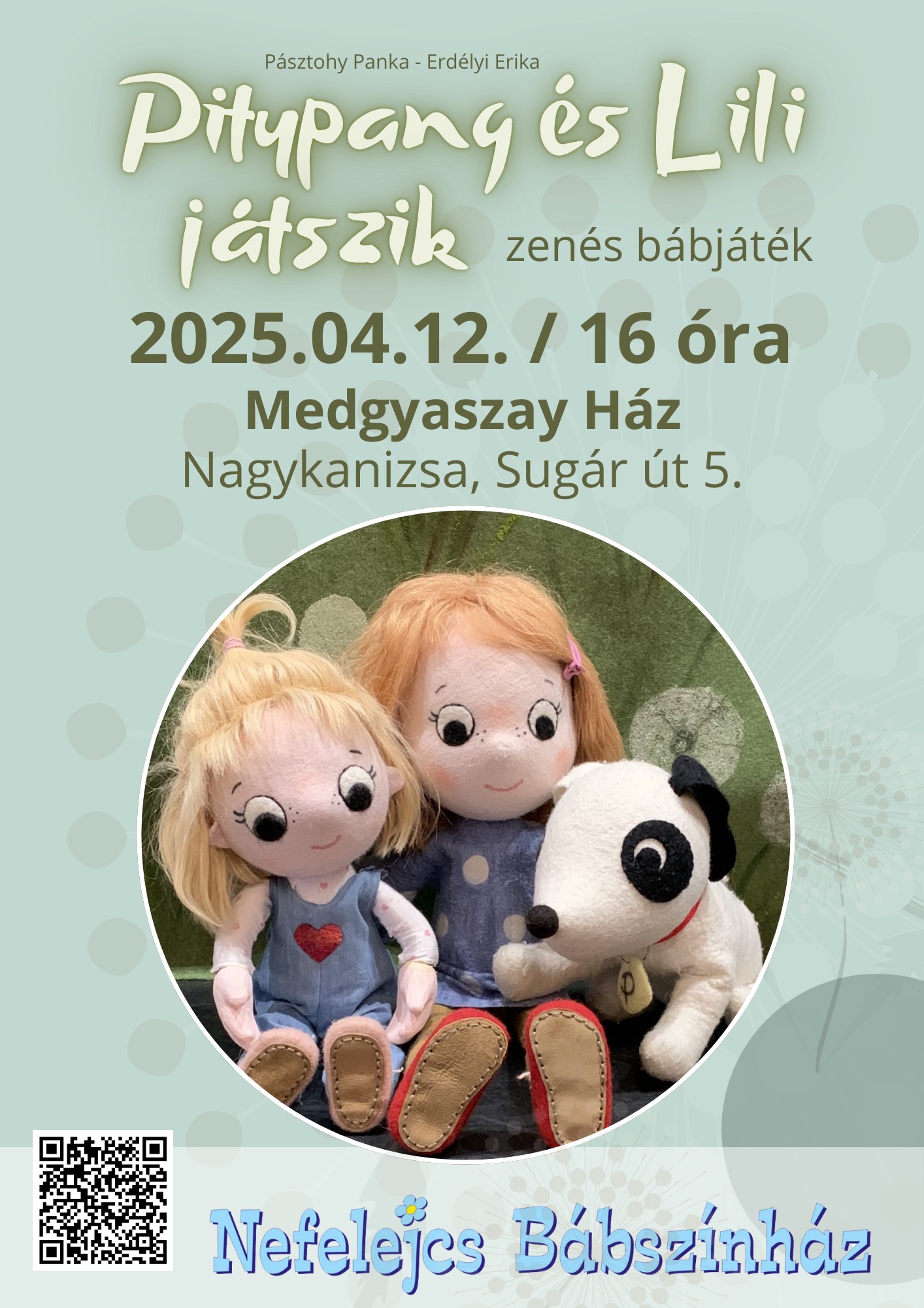 Kiemelő fotó - Pitypang és Lili játszik - zenés bábjáték (április 12.)