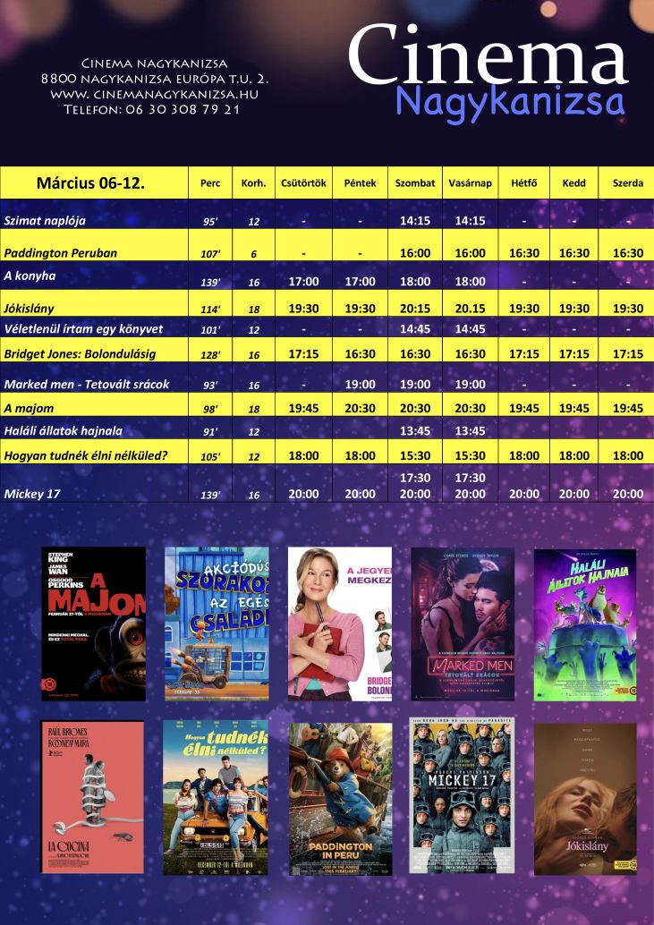Kiemelő fotó - A Cinema Nagykanizsa mûsora (03.06.-03.12.)