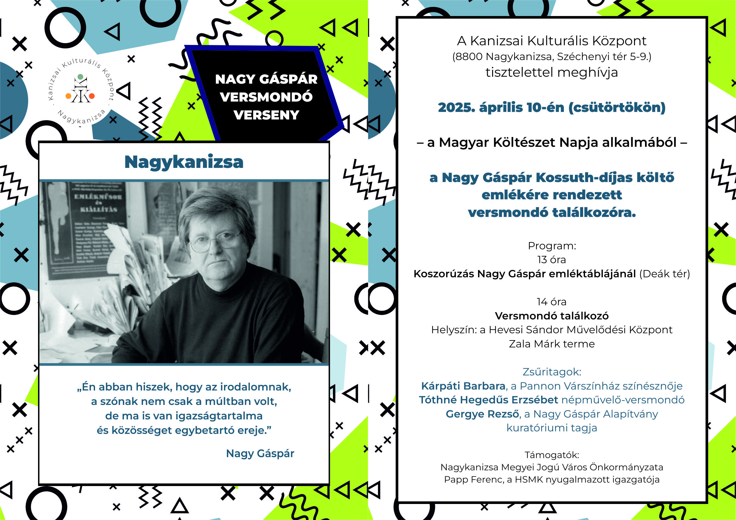 Kiemelő fotó - Nagy Gáspár versmondó találkozó (április 10.)