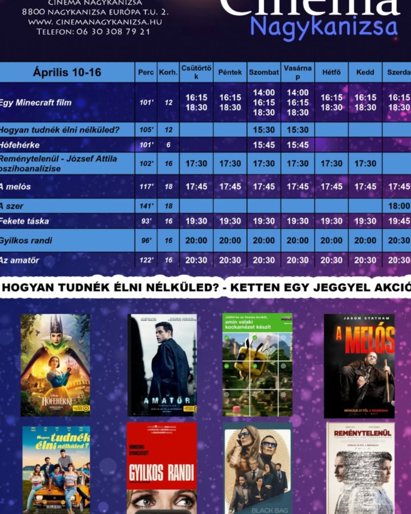 Kiemelő fotó - A Cinema Nagykanizsa mûsora (04.10.-04.16.)