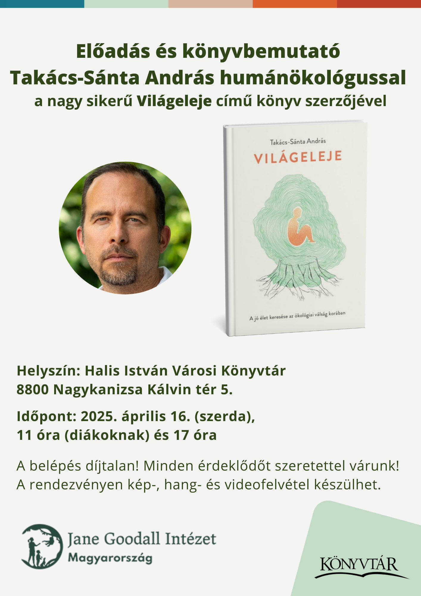 Kiemelő fotó - Elõadás és könyvbemutató Takács-Sánta András humánökológussal (április 16.)