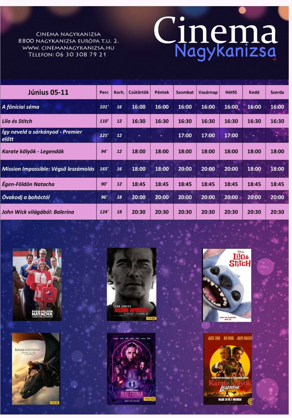 Kiemelő fotó - A Cinema Nagykanizsa mûsora (06.05.-06.11.)
