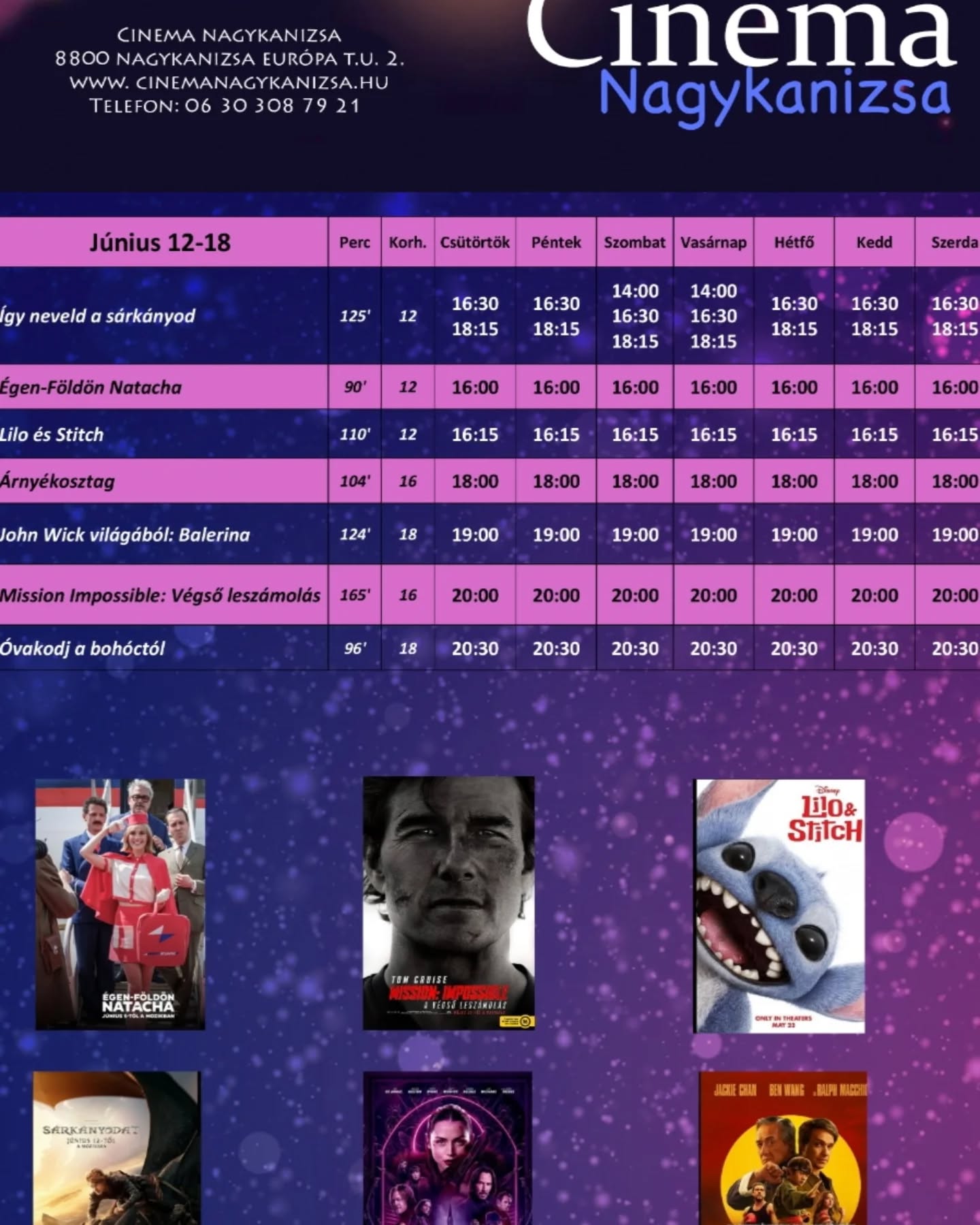 Kiemelő fotó - A Cinema Nagykanizsa mûsora (06.12.-06.18.)