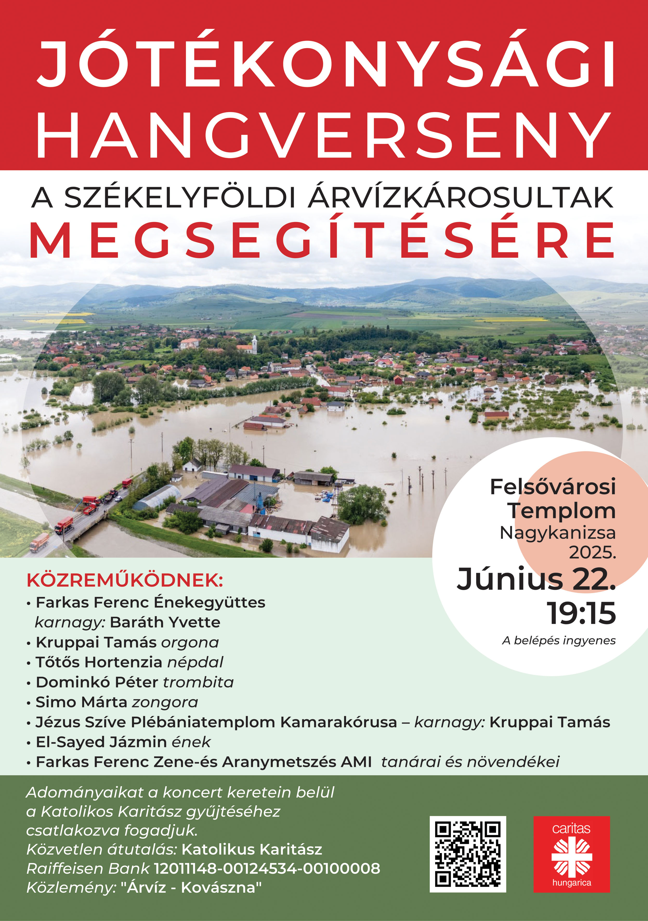 Kiemelő fotó - Jótékonysági hangverseny a székelyföldi árvízkárosultak megsegítésére