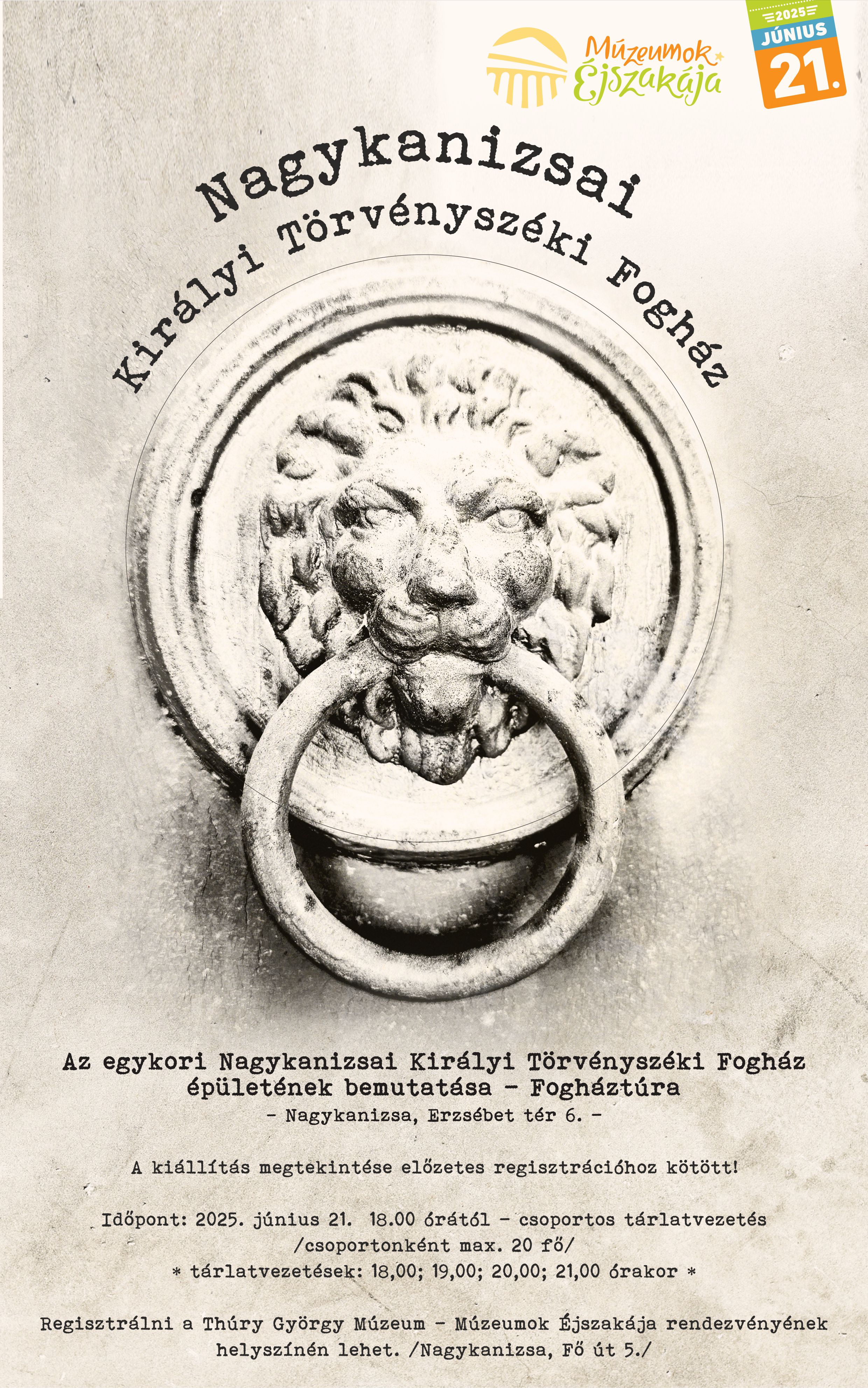 Kiemelő fotó - Fogháztúra a Múzeumok Éjszakáján (június 21.)