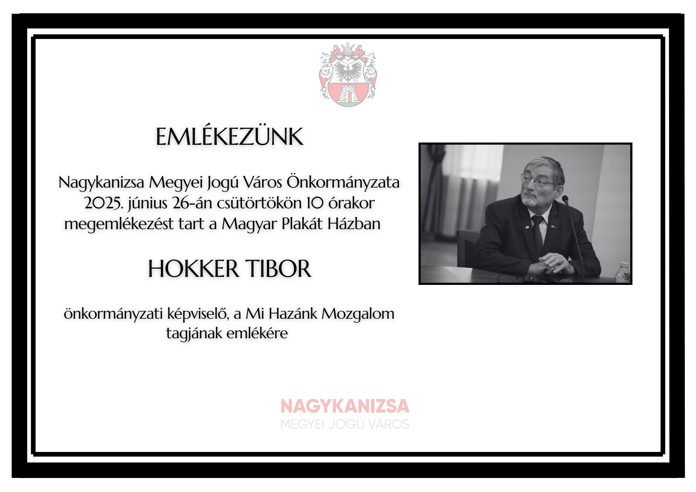 Kiemelő fotó - Hokker Tiborra emlékezünk...