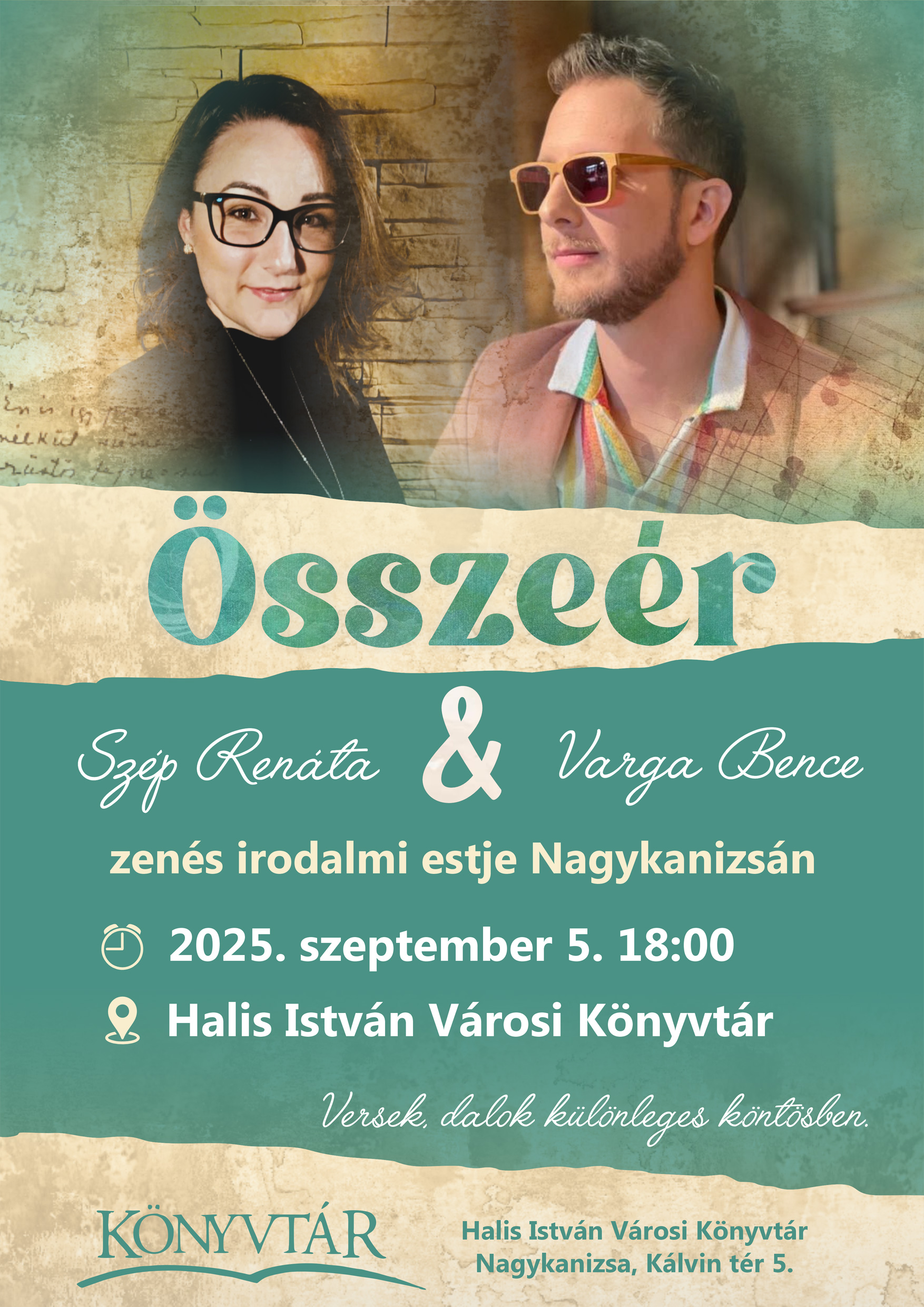 Összeér - zenés irodalmi est (szeptember 5.)