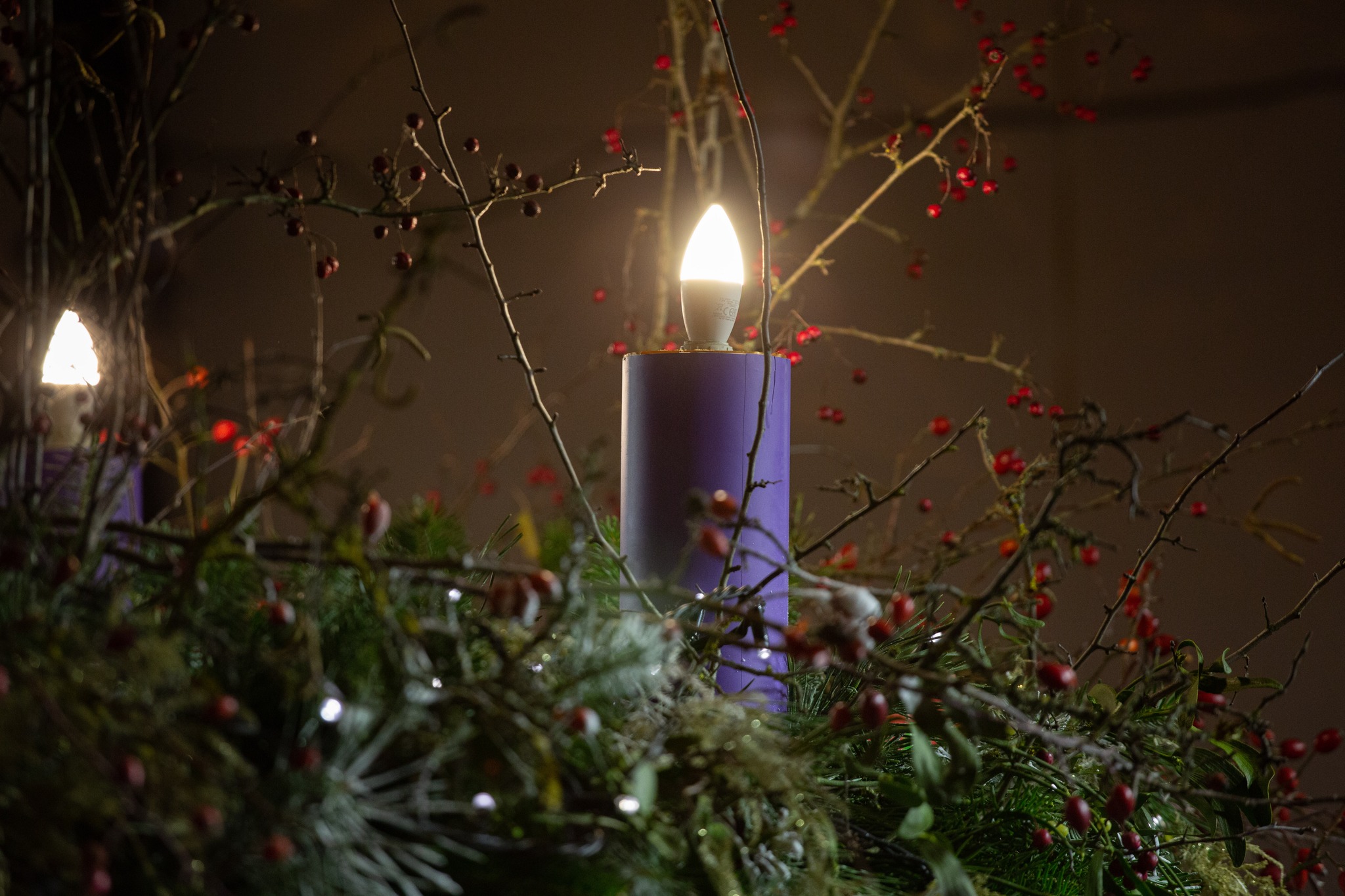 Adventi gyertyagyújtások az Erzsébet téren