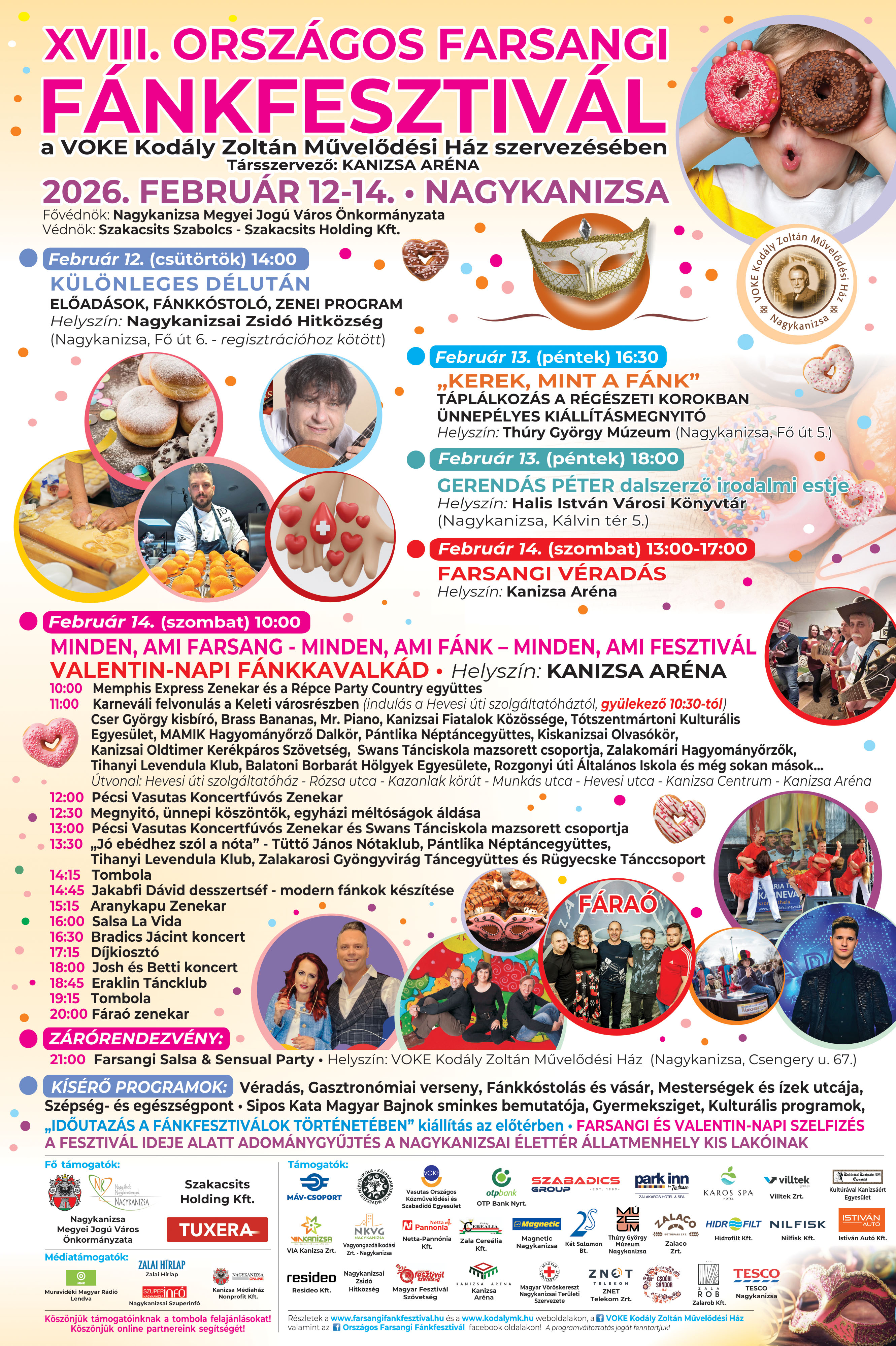 XVIII. Országos Farsangi Fánkfesztivál (február 12-14.)