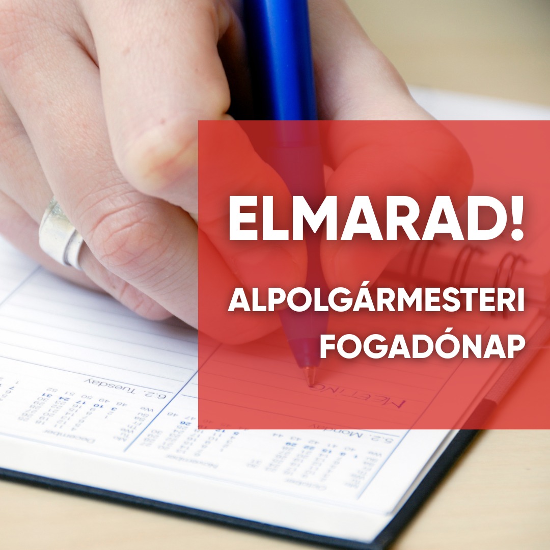 Kiemelő fotó - ELMARAD! Alpolgármesteri fogadónap (dr. Tóth-Bagó Mónika, február 18.)