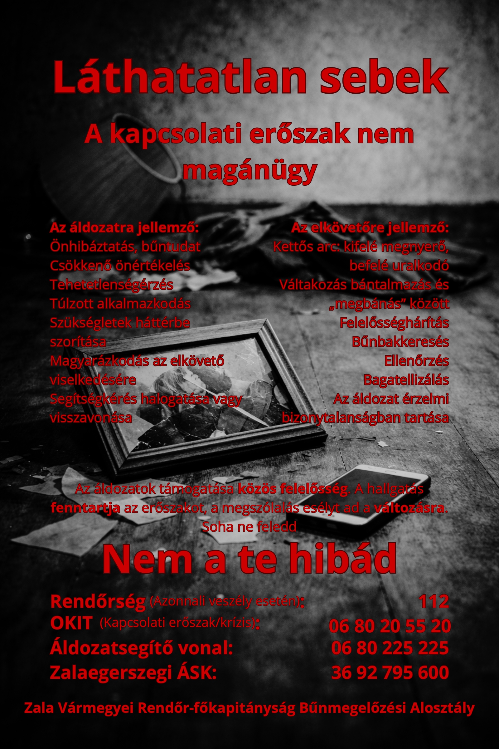 Kiemelő fotó - Láthatatlan sebek - A kapcsolati erõszak nem magánügy!