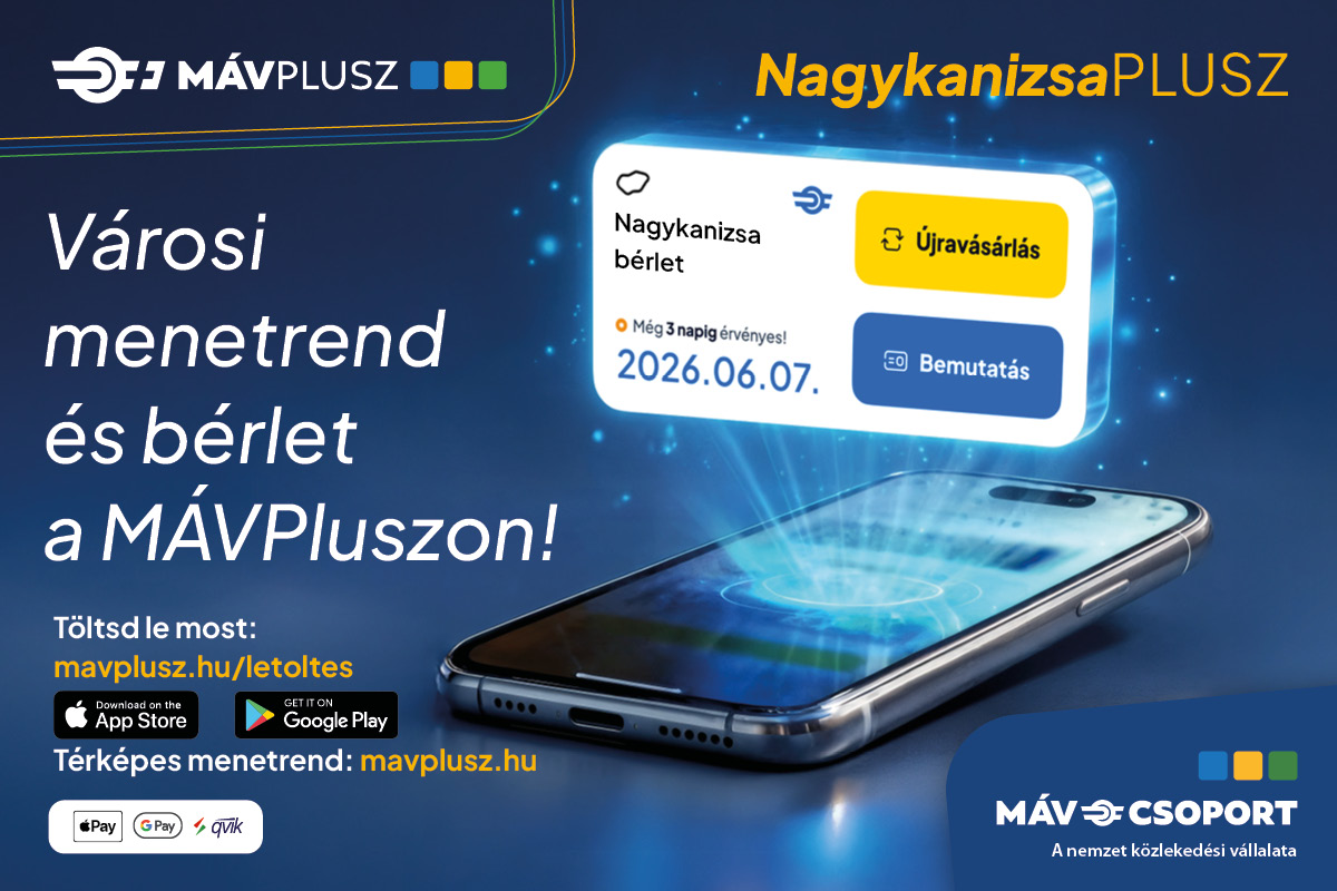 Kiemelő fotó - Városi menetrend és bérlet a MÁVPluszon!