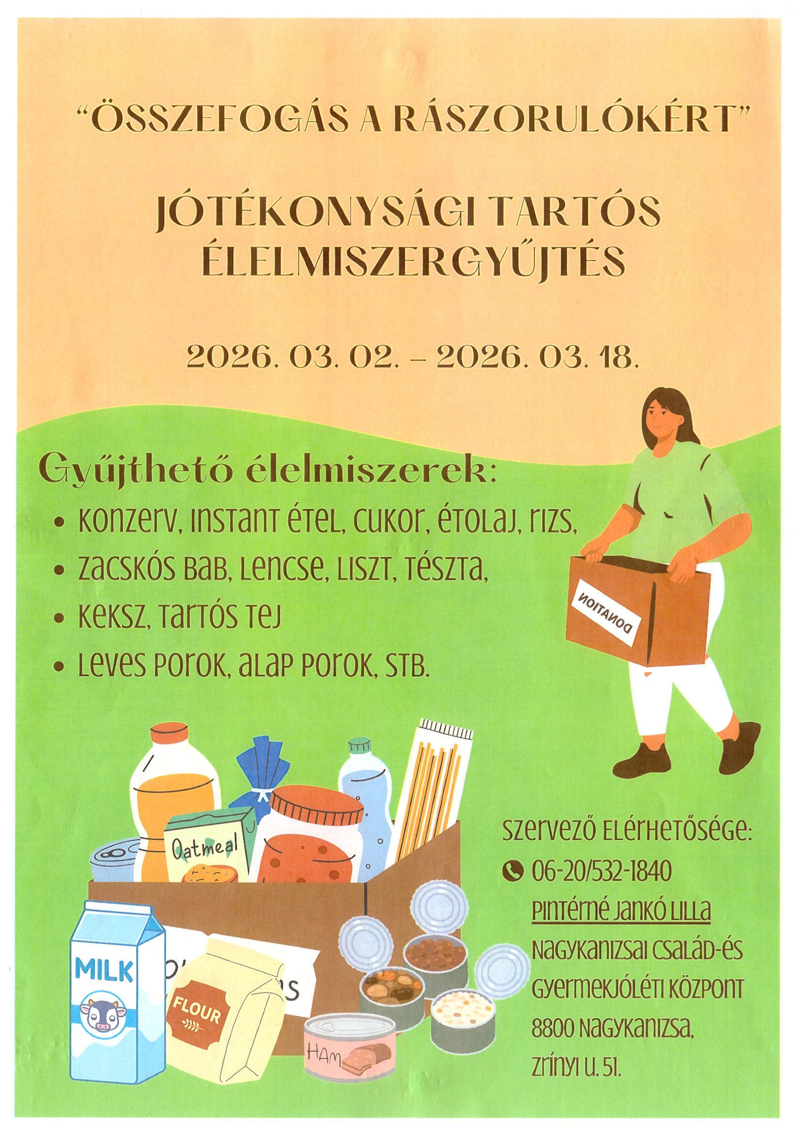 Kiemelő fotó - Összefogás a rászorulókért - jótékonysági élelmiszergyûjtés