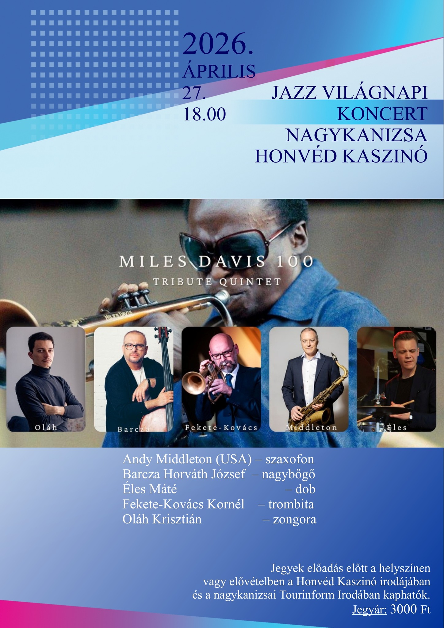 Kiemelő fotó - Jazz világnapi koncert (április27.)
