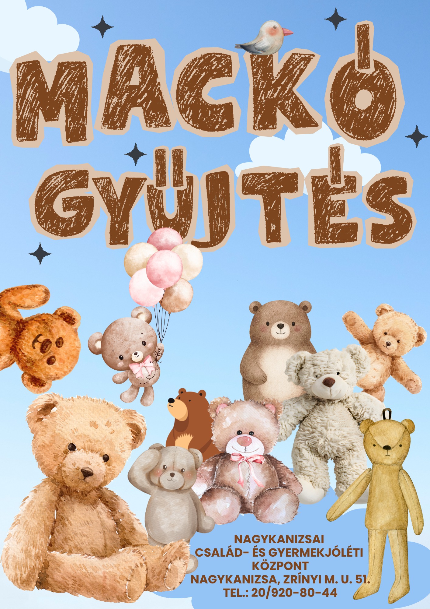 Kiemelő fotó - Mackógyûjtés - a Nagykanizsai Család- és Gyermekjóléti Központ felhívása