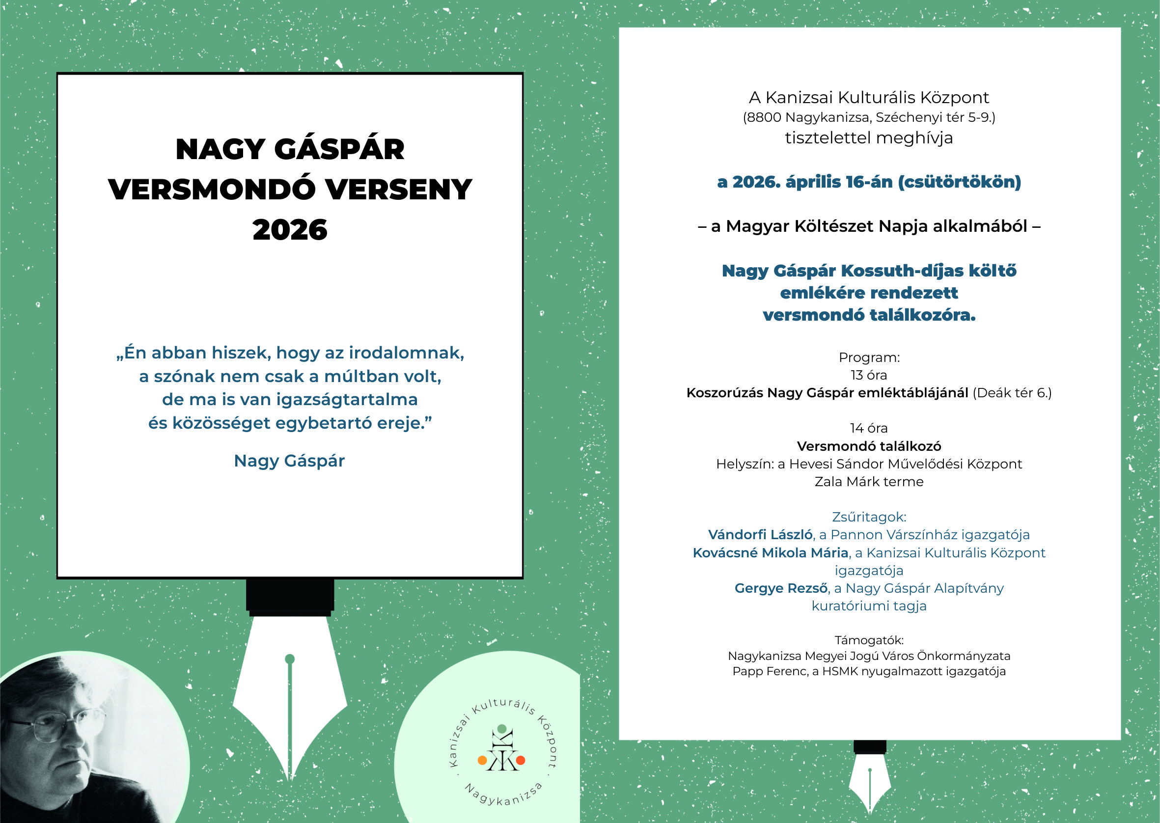 Kiemelő fotó - Nagy Gáspár versmondó verseny (április 16.)