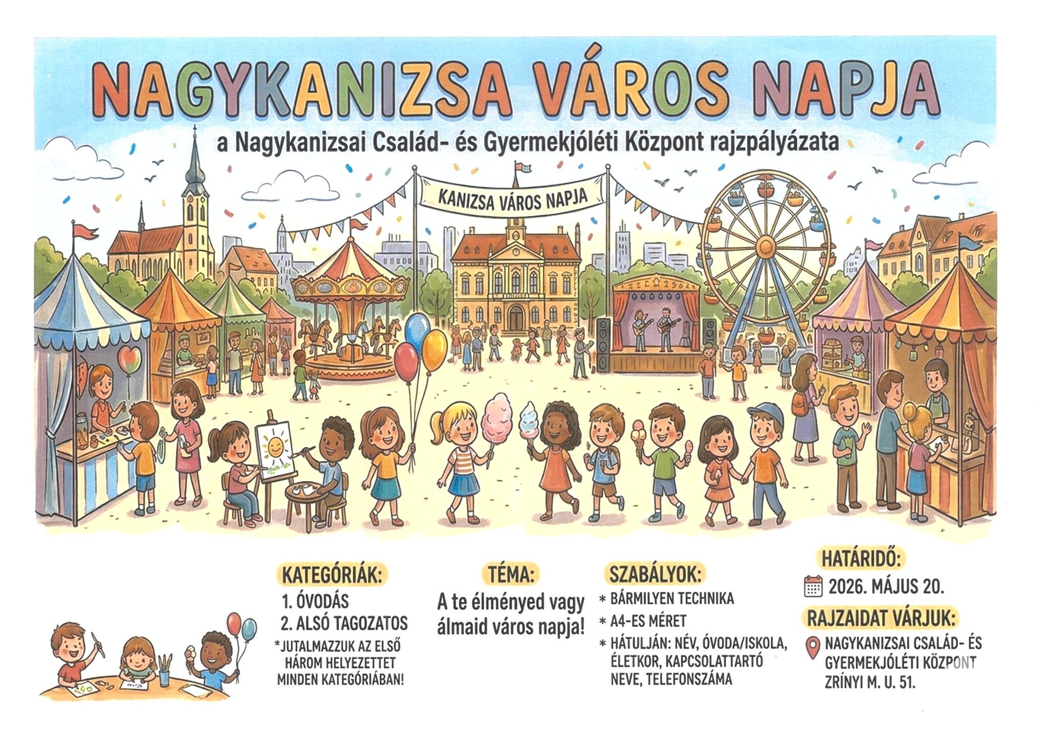 Kiemelő fotó - A Nagykanizsai Család- és Gyermekjóléti Központ rajzpályázata