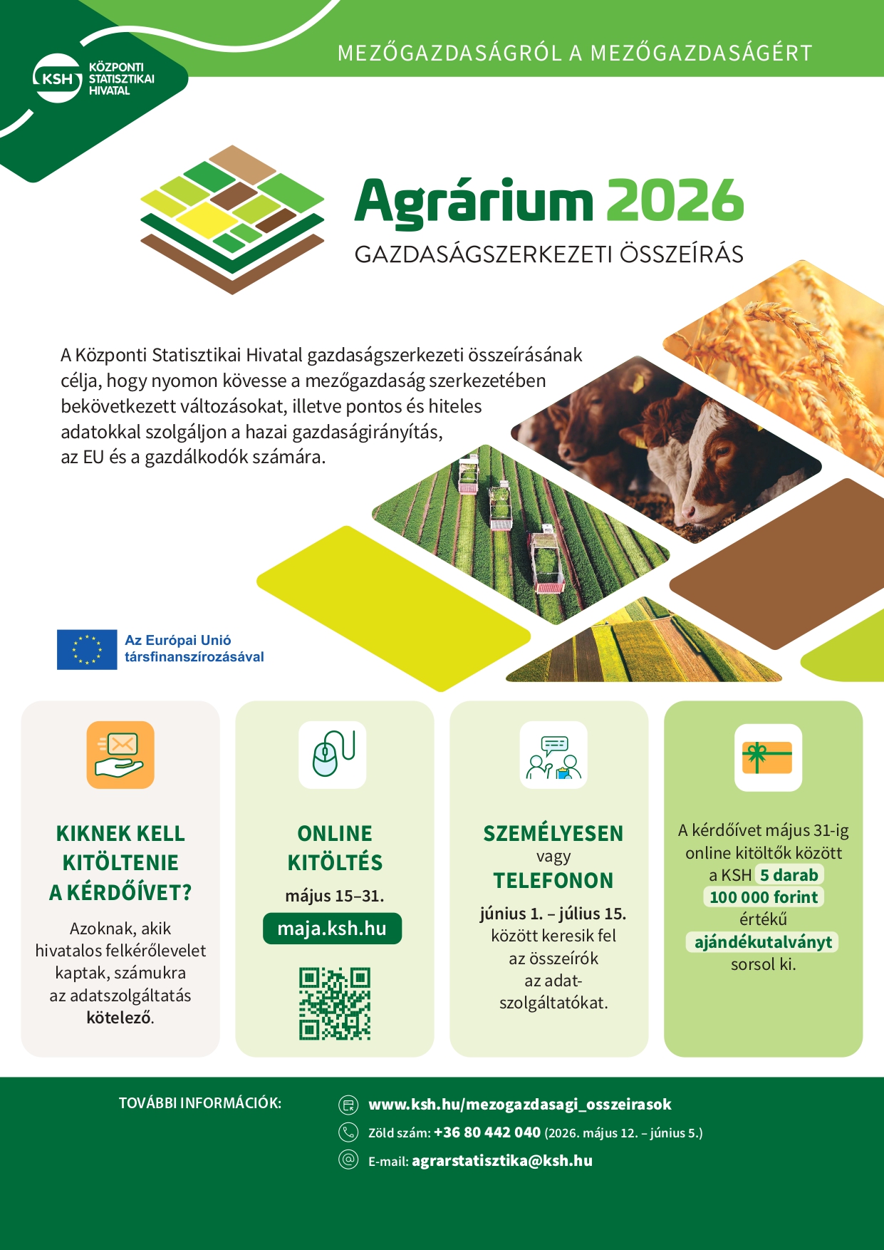 Kiemelő fotó - Agrárium 2026 - gazdaságszerkezeti összeírás